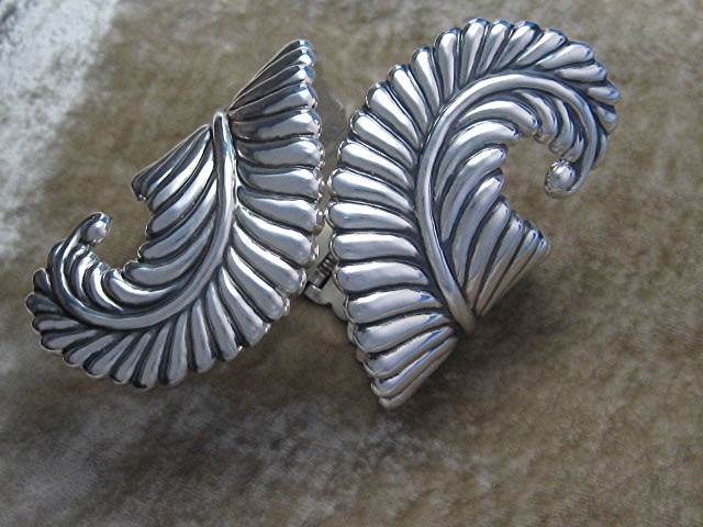 Taxco Sterling Silver Clamper Bracelet Melicio Rodrigue