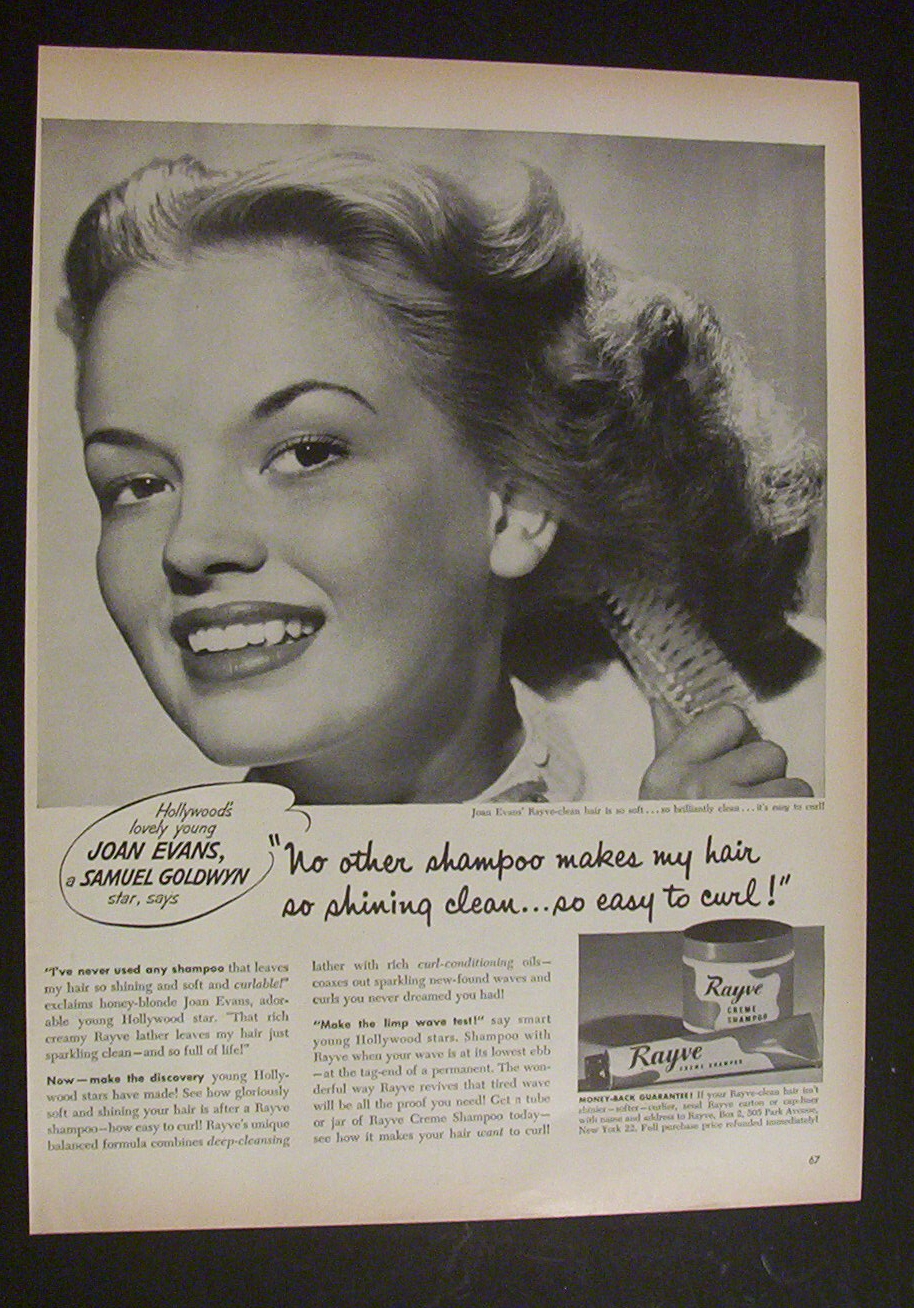 1951 Dual Ad: Rayve Shampoo & O Cedar Dri Glo
