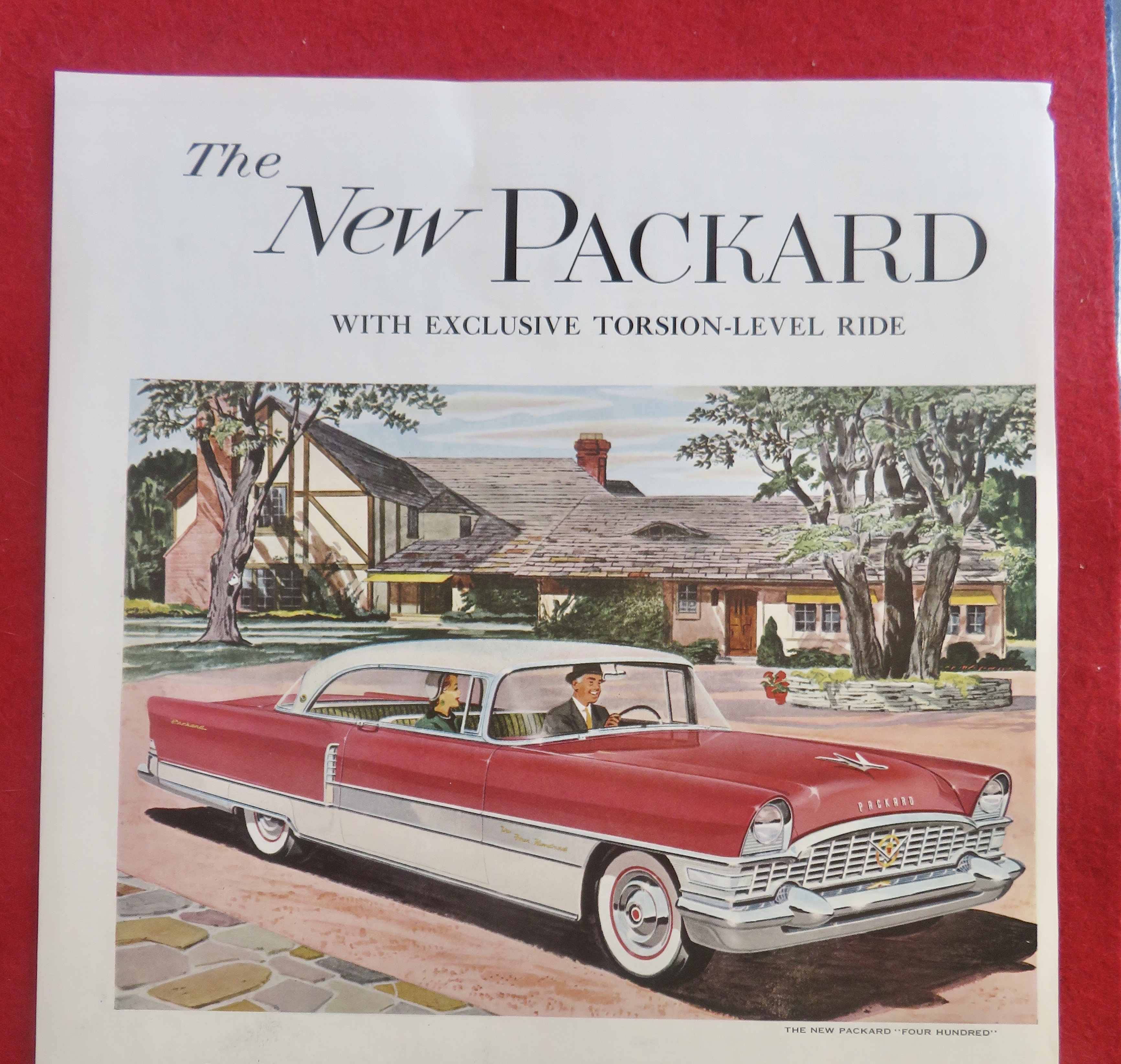 1950's Packard Automobile with The New Packard 400