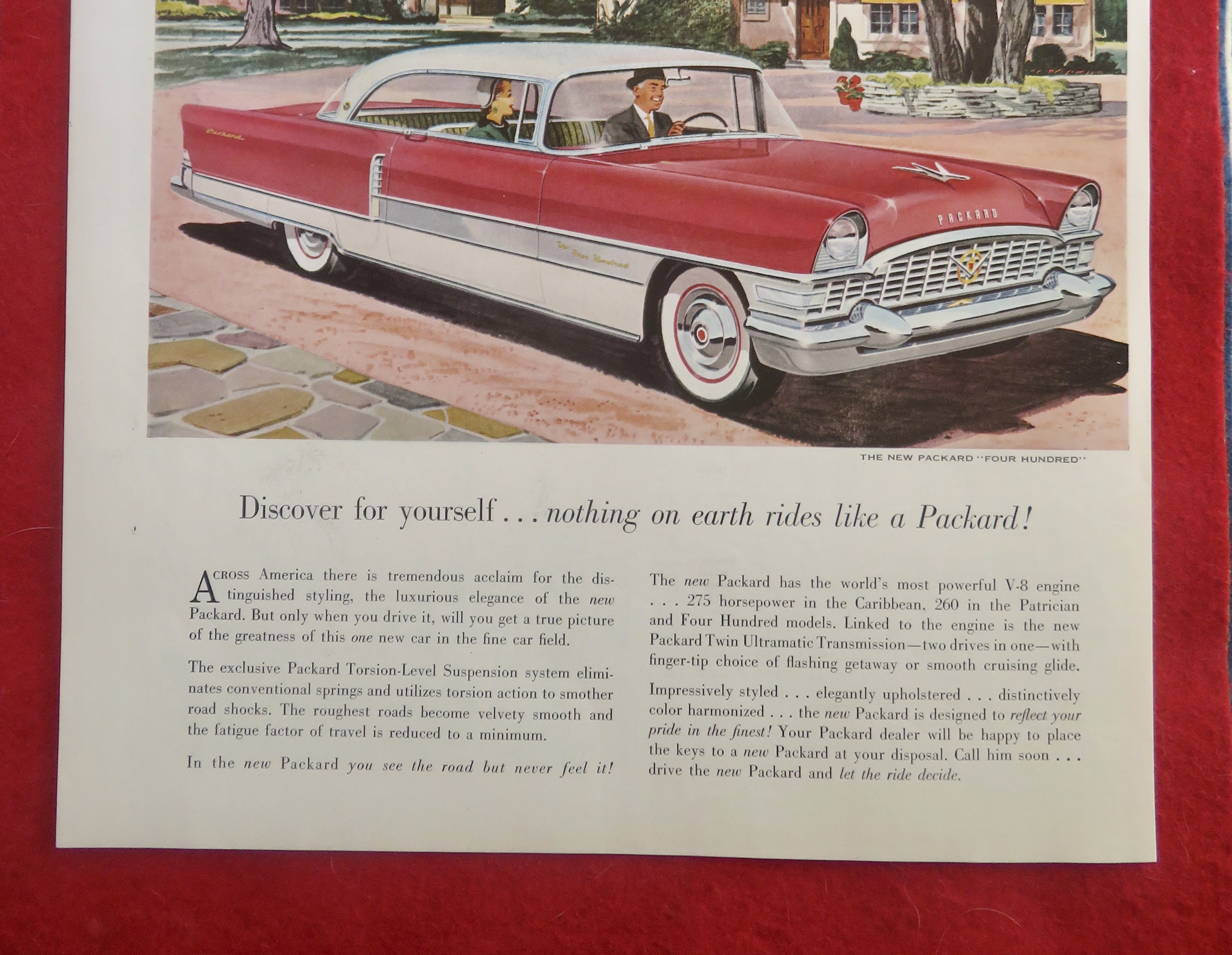 1950's Packard Automobile with The New Packard 400