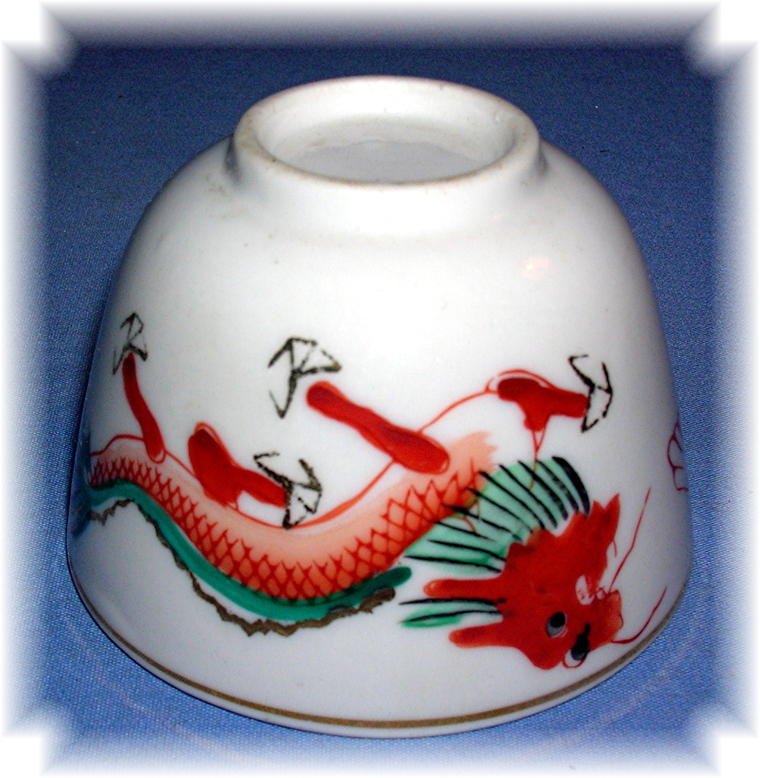 Oriental Porcelain Tea Cup  Dragon