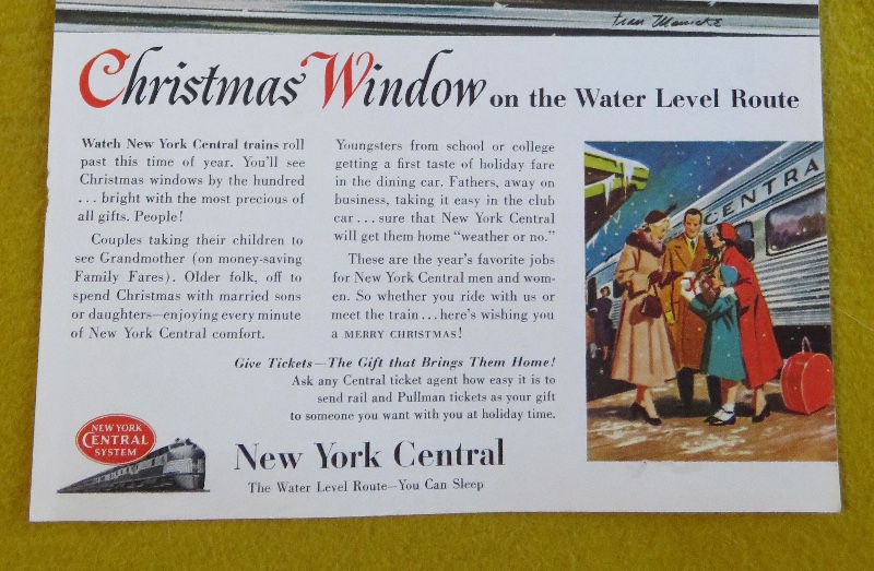 1953 New York Central System With Christmas Window