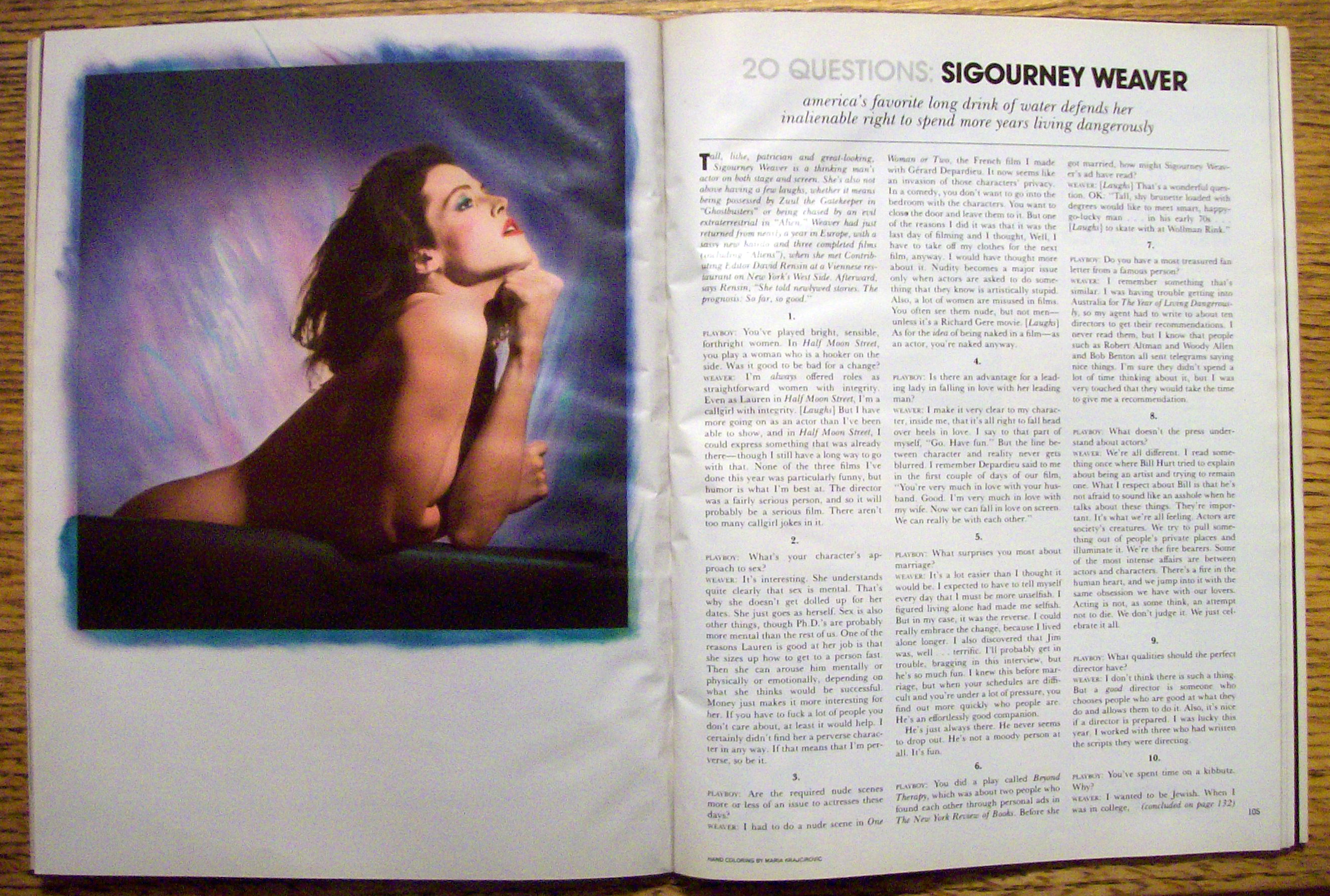 Playboy Magazine-August 1986-Ava Fabian