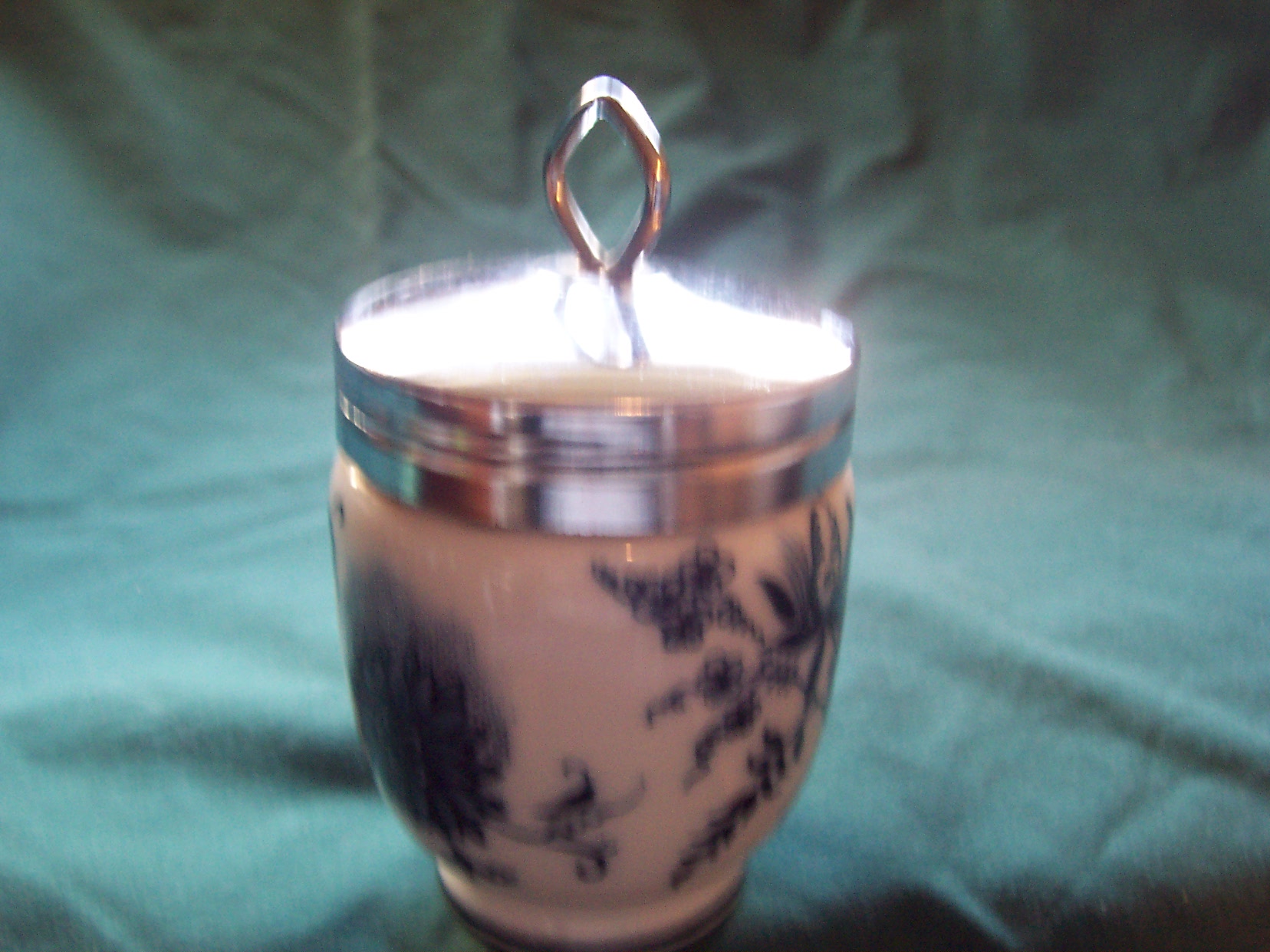 Blue Onion Pattern Egg Coddler Anart