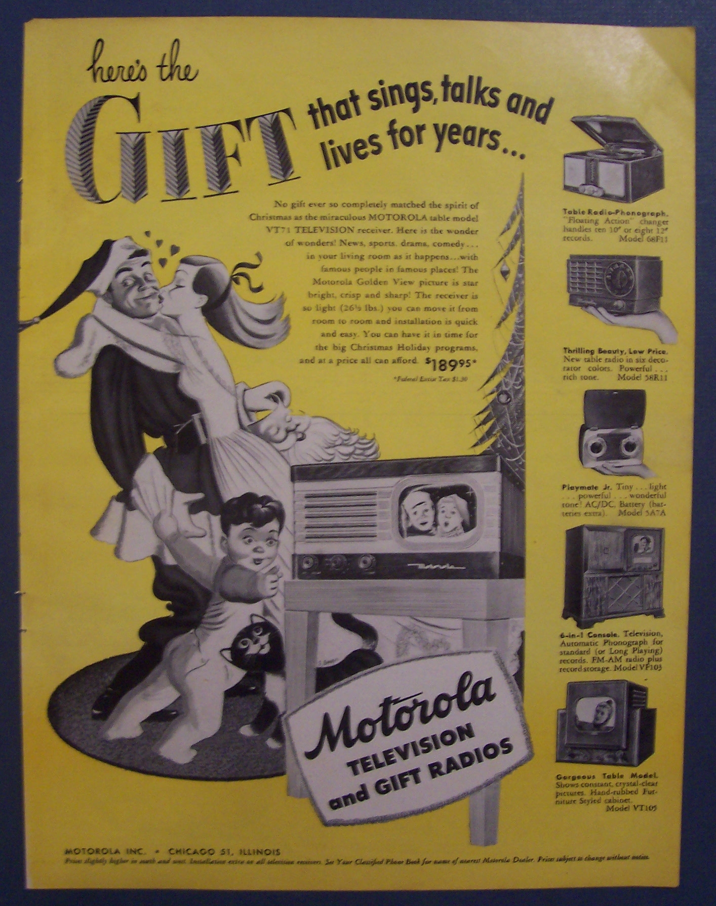 1948  Motorola  Television  &  Gift  Radios