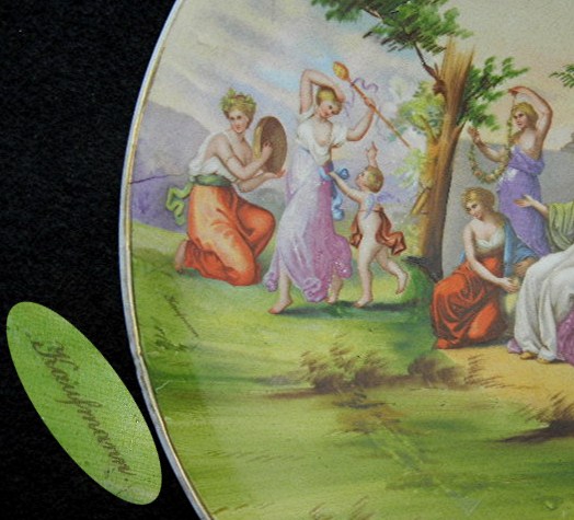 Porcelain Charger Angelica Kauffmann Victoria Austria