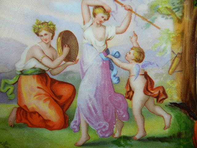 Porcelain Charger Angelica Kauffmann Victoria Austria