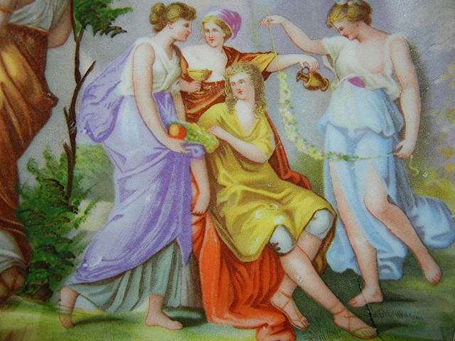 Porcelain Charger Angelica Kauffmann Victoria Austria