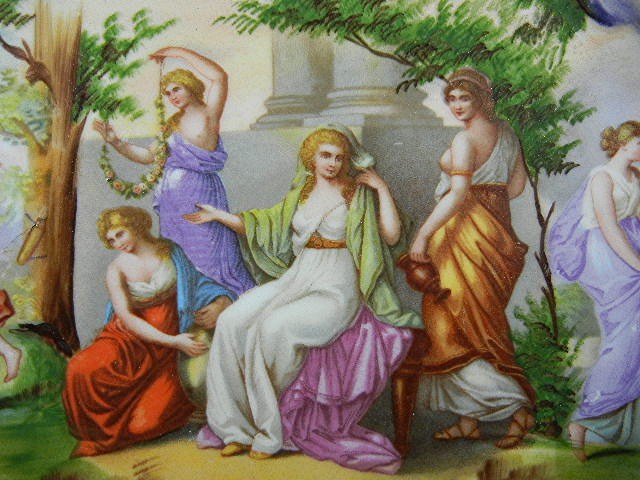 Porcelain Charger Angelica Kauffmann Victoria Austria