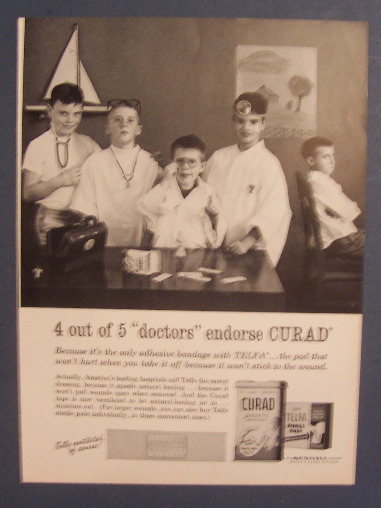 1962  Curad  Plastic  Bandages