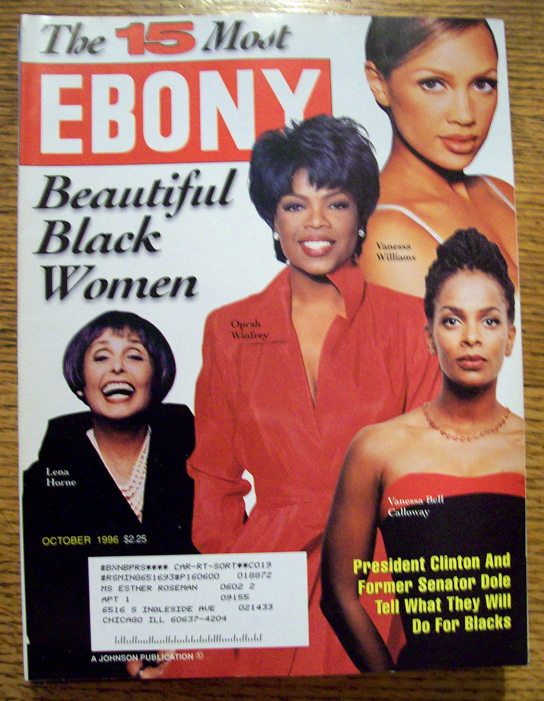Ebony Magazine - October 1996 - 15 Black Women