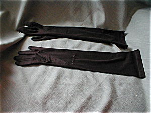 Long Brown Gloves