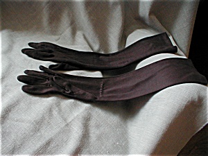 Long Brown Gloves