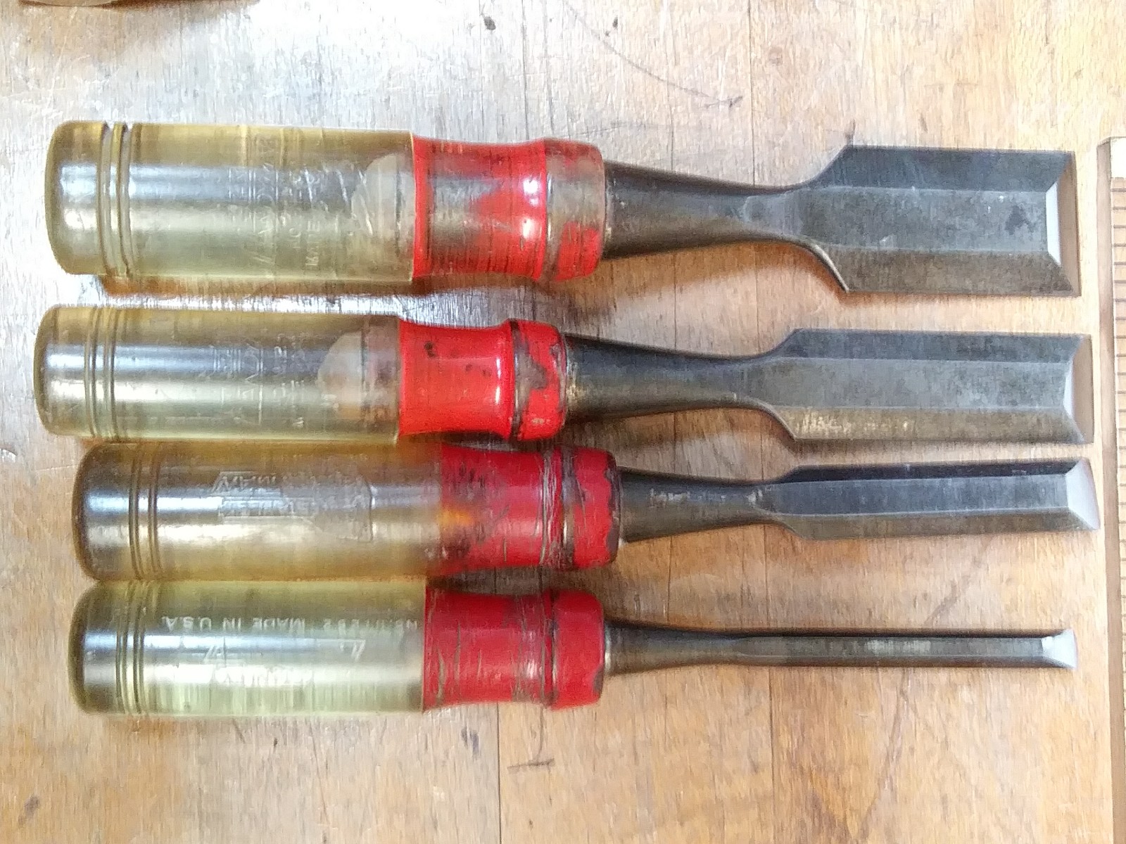 Stanley Handyman Butt Chisel Set of 4 H1252