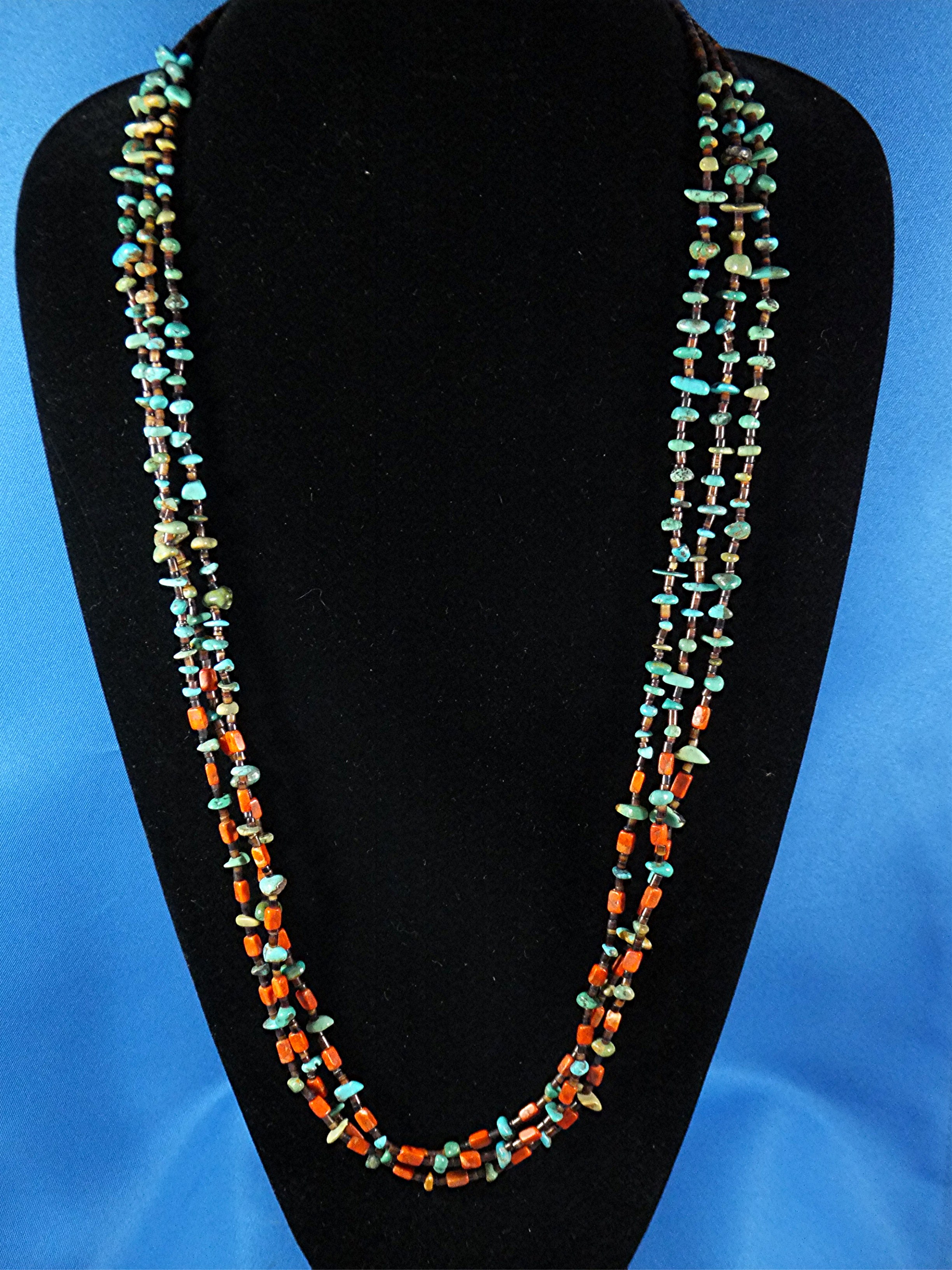 Necklace Spiny Oyster Turquoise Heishi Santo Domingo