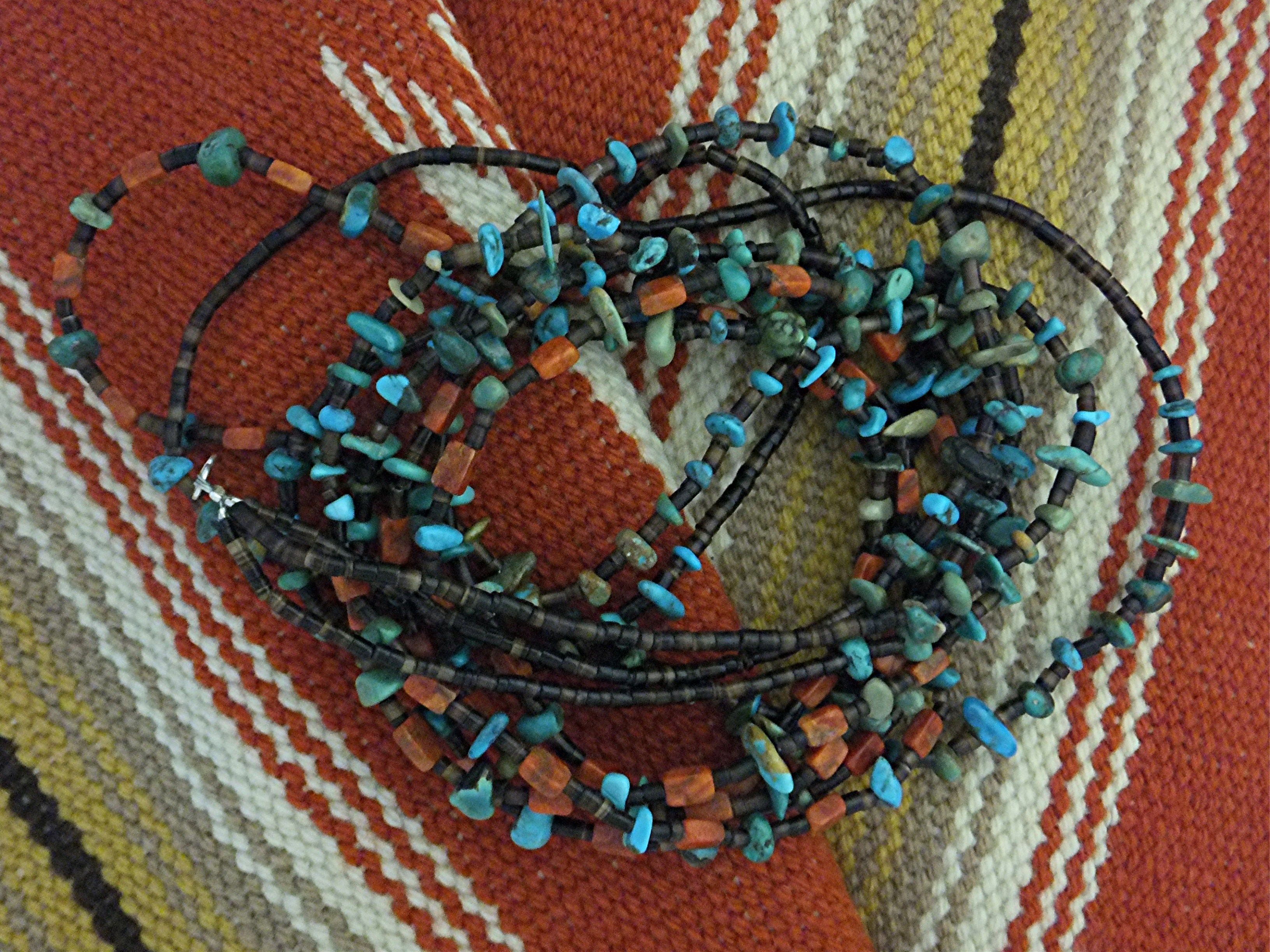 Necklace Spiny Oyster Turquoise Heishi Santo Domingo