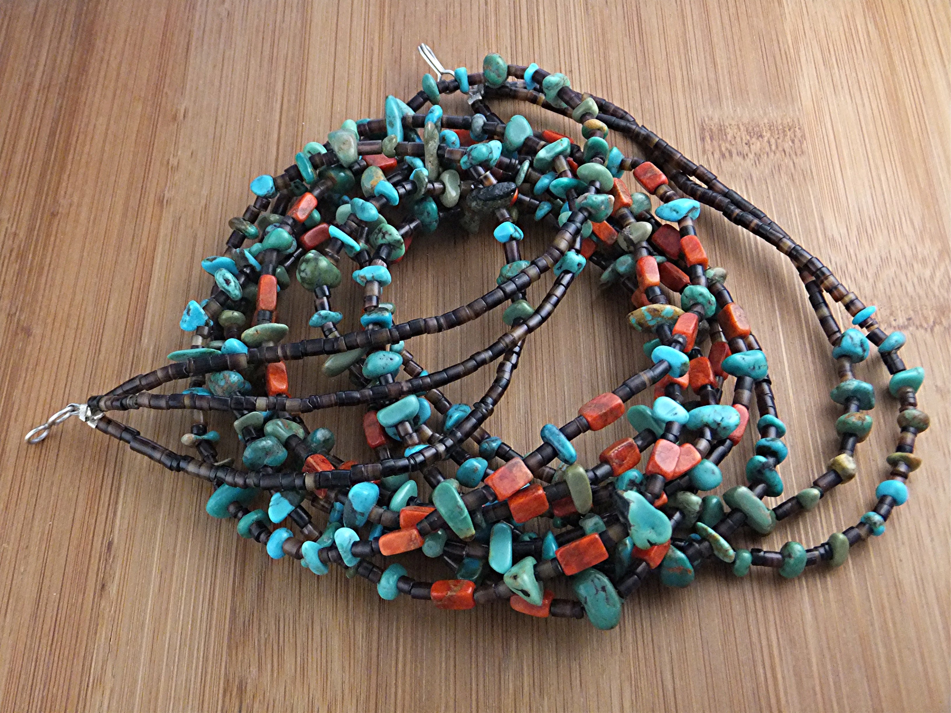 Necklace Spiny Oyster Turquoise Heishi Santo Domingo