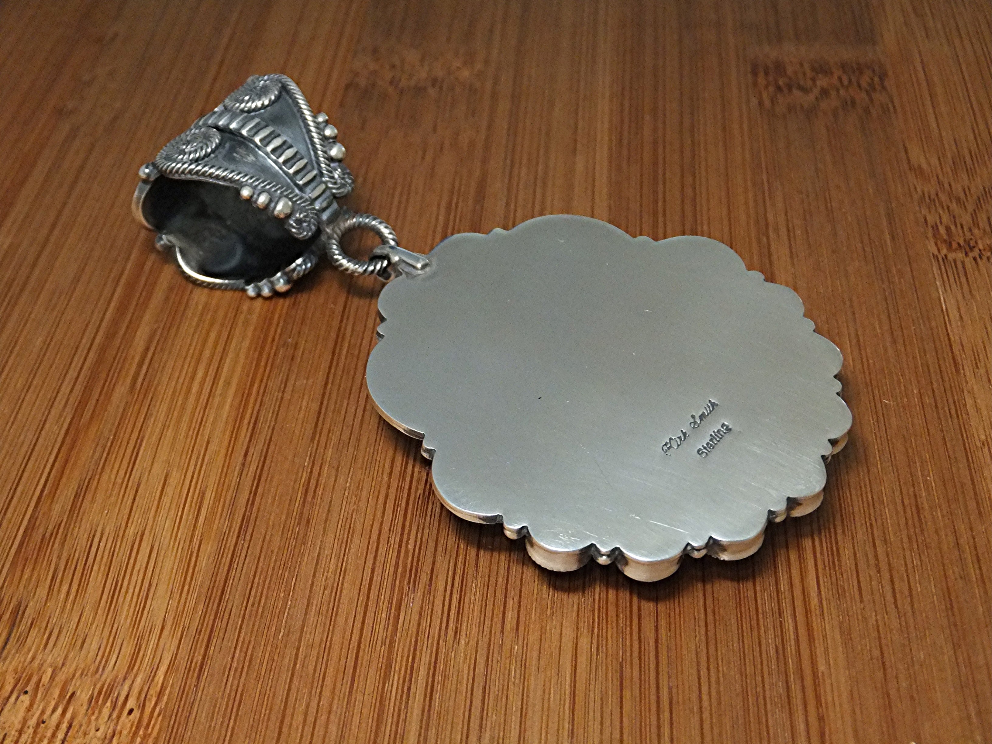Carico  Lake Turquoise Sterling Silver BRD Pendant