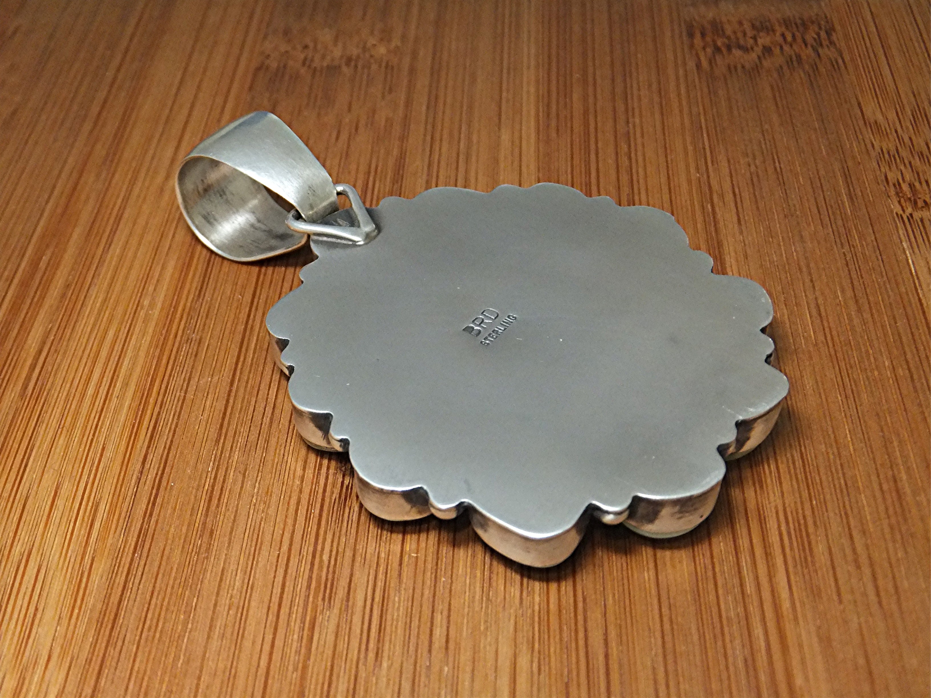 Carico  Lake Turquoise Sterling Silver BRD Pendant