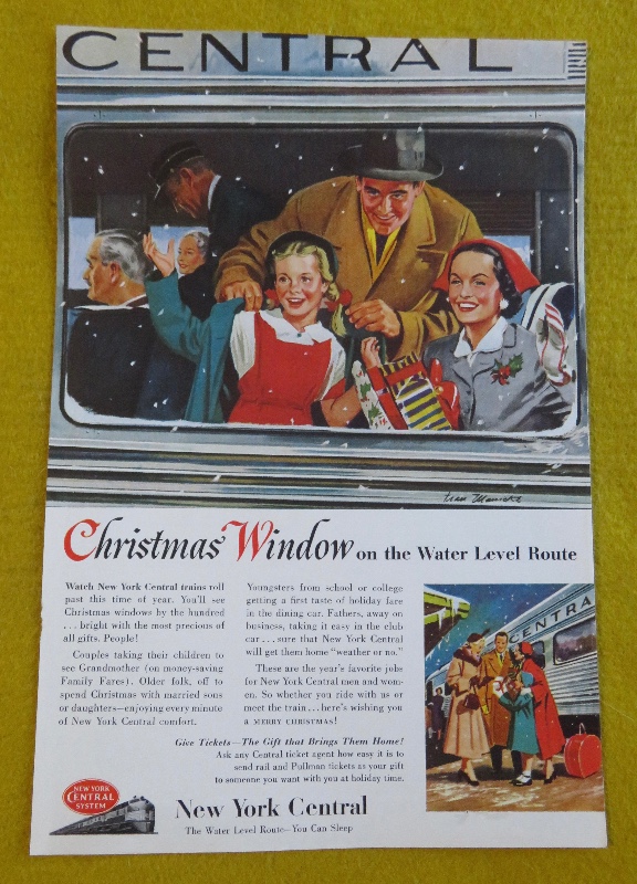 1953 New York Central System With Christmas Window