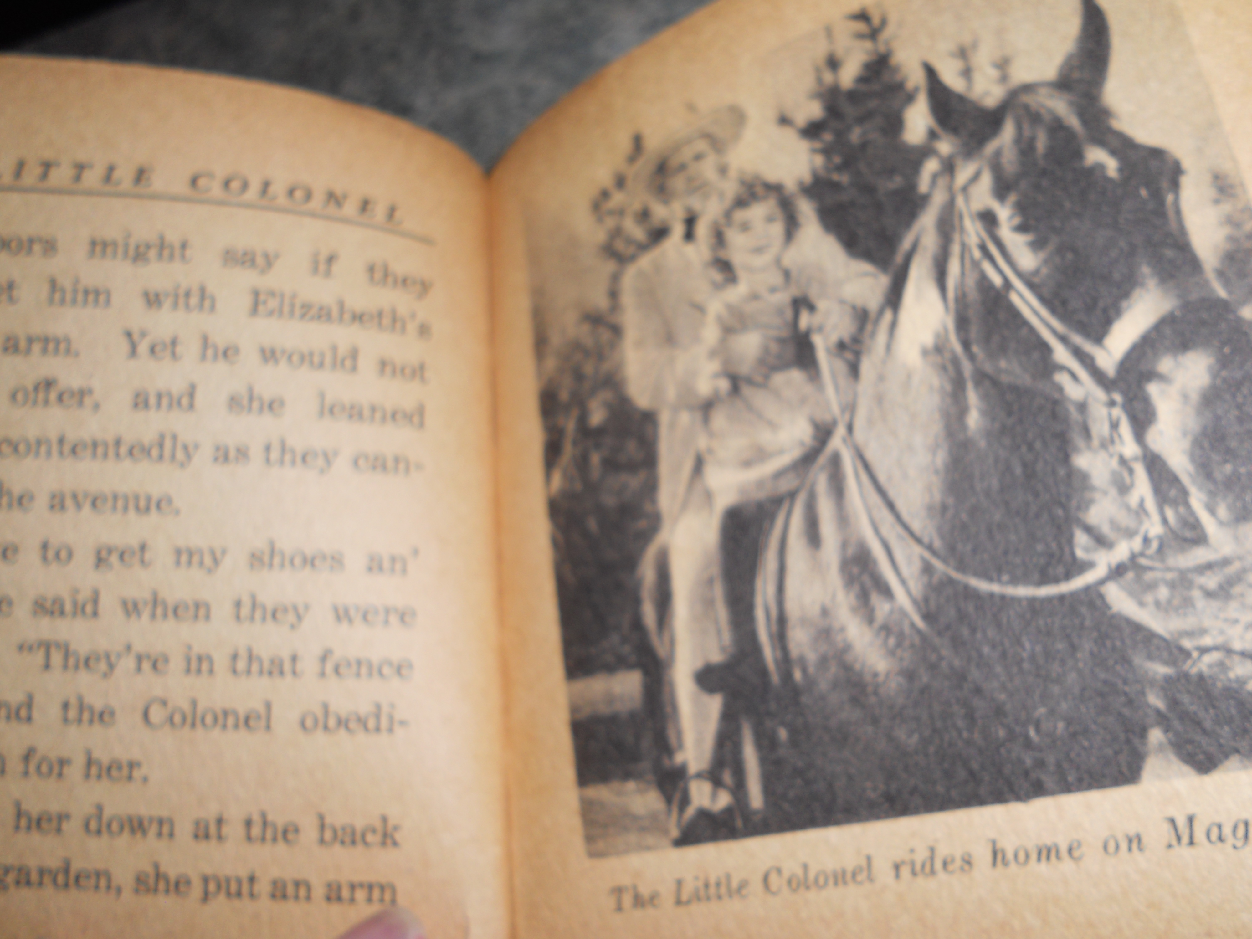 Shirley Temple Book Little Colonel 1940's