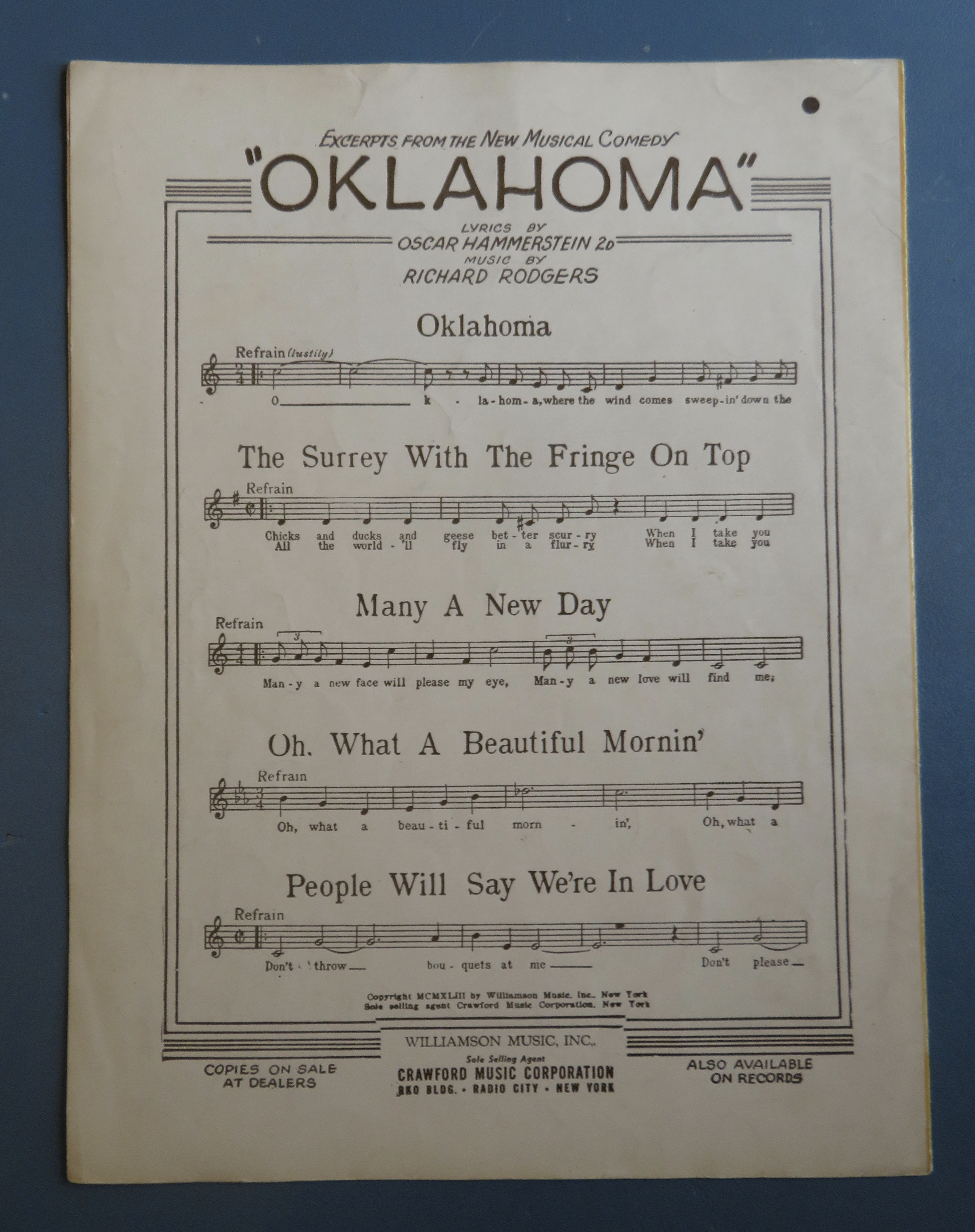 1947 Feudin' And Fightin' Sheet Music By Al Dubin