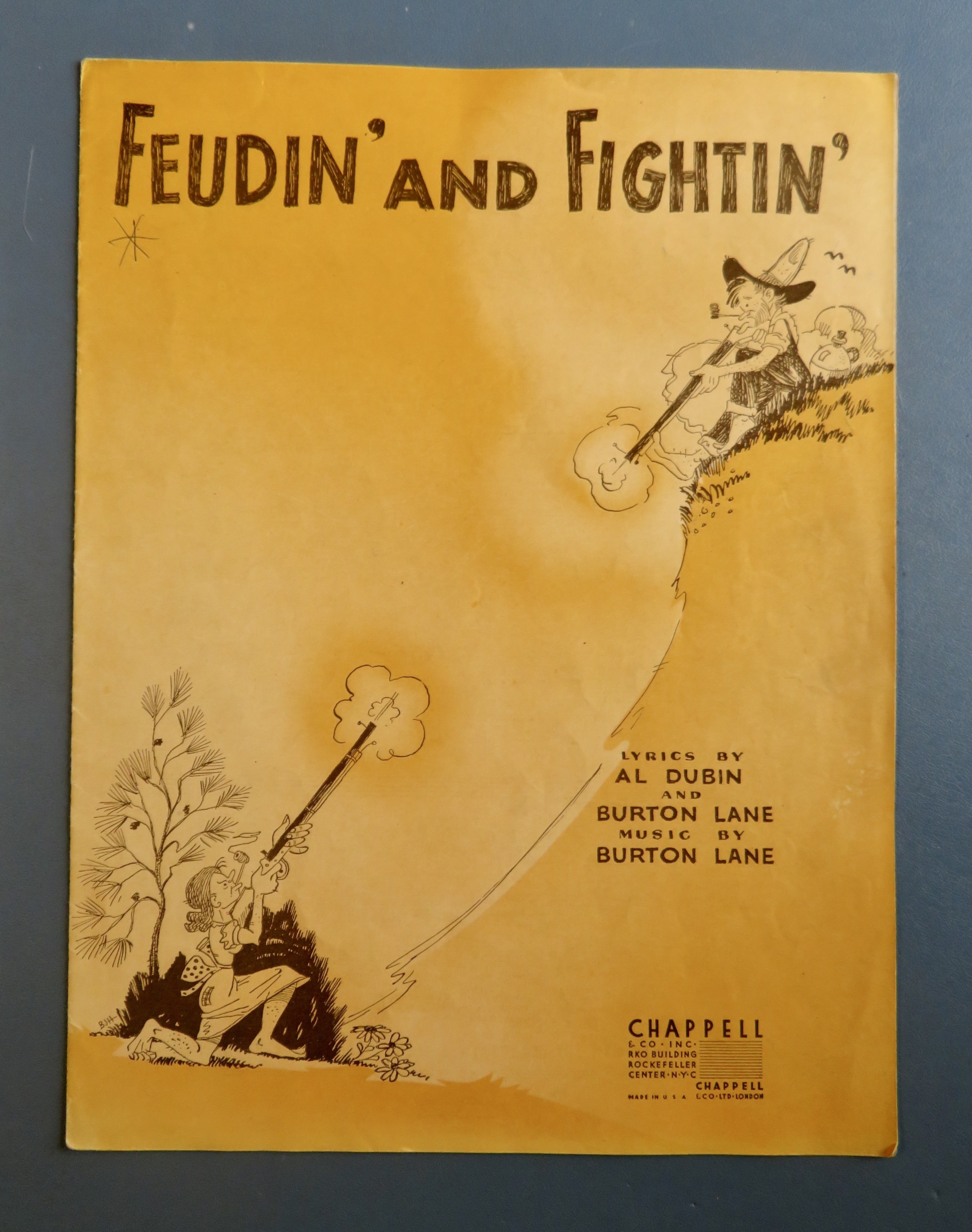 1947 Feudin' And Fightin' Sheet Music By Al Dubin