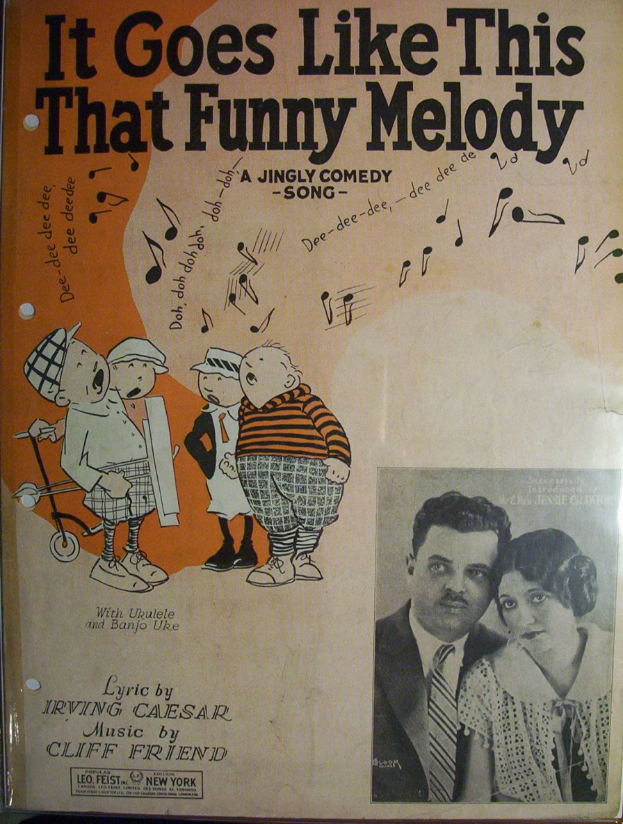 Sheet Music - 1928 It Goes Like This That Funny Melody
