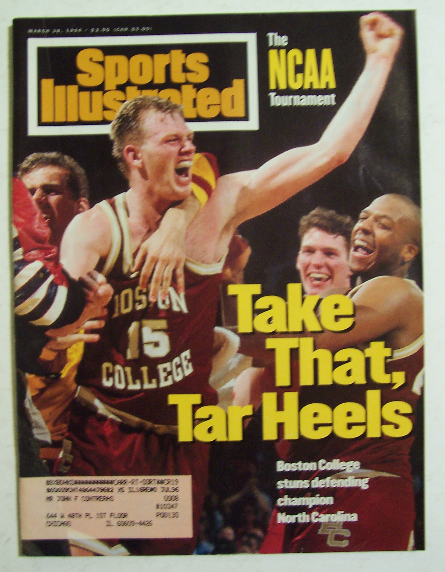 Sports Illustrated Magazine-Mar 28, 1994-Boston College