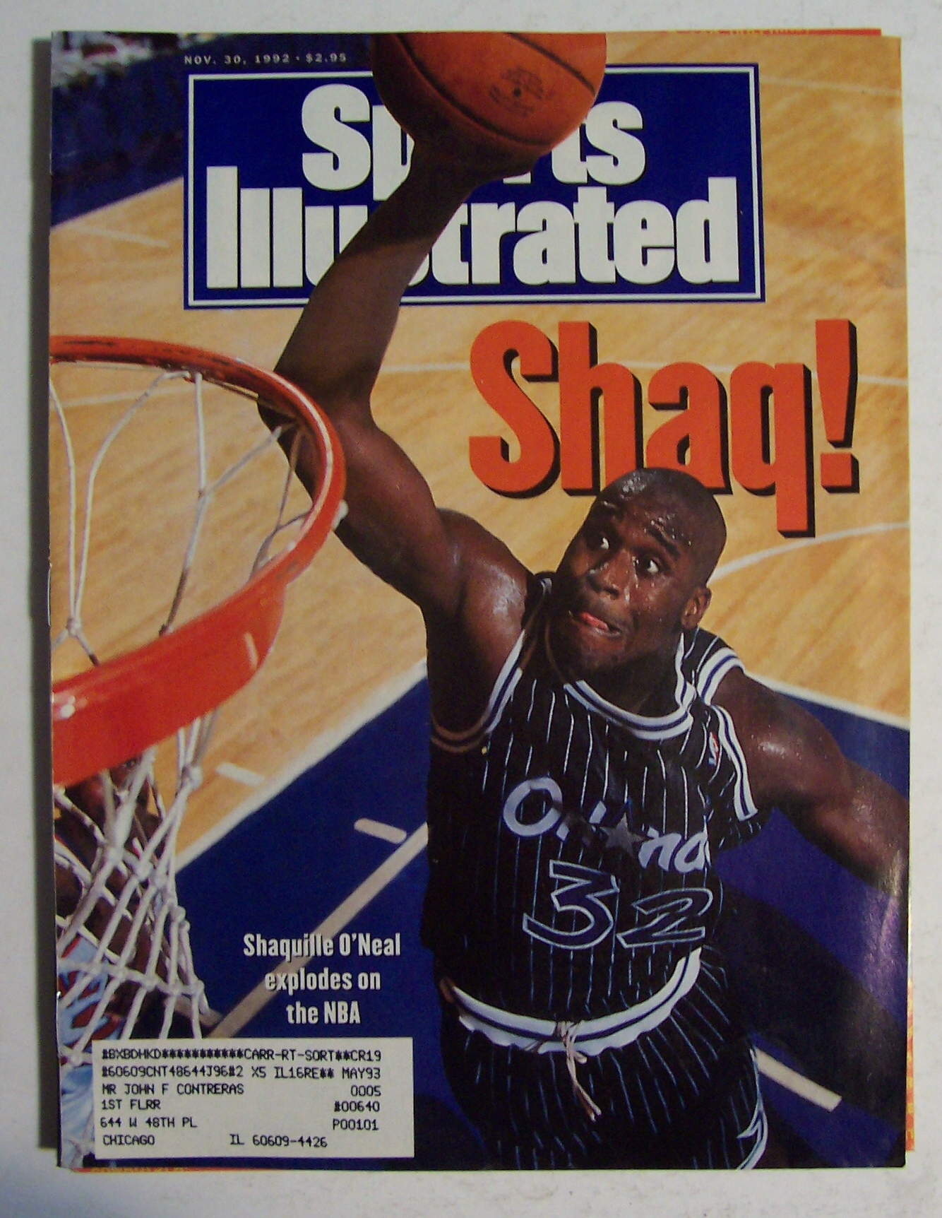 Sports Illustrated Magazine-November 30, 1992-Shaquille