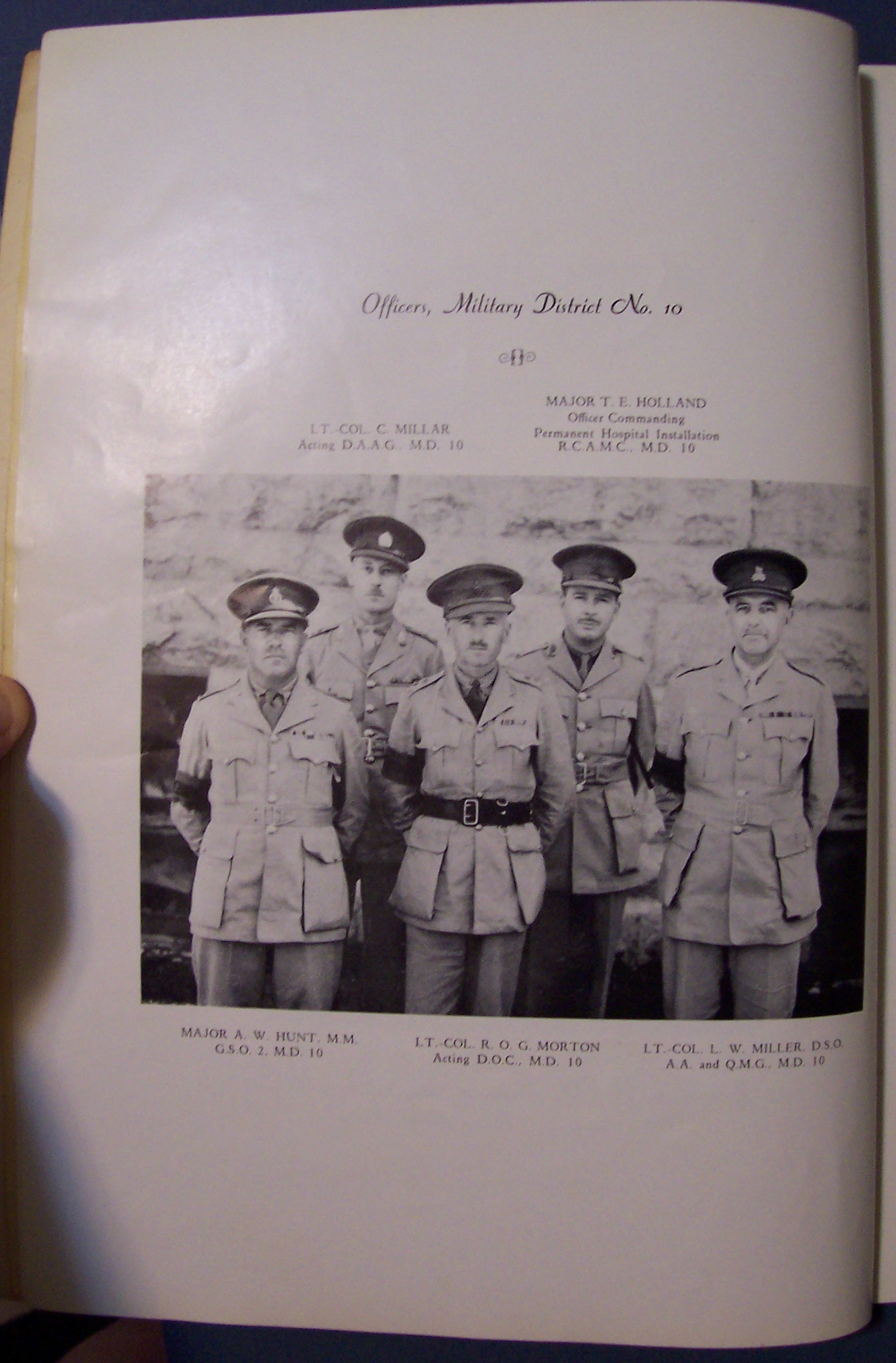 WW II  A Pictorial Record Of Military District  No.10
