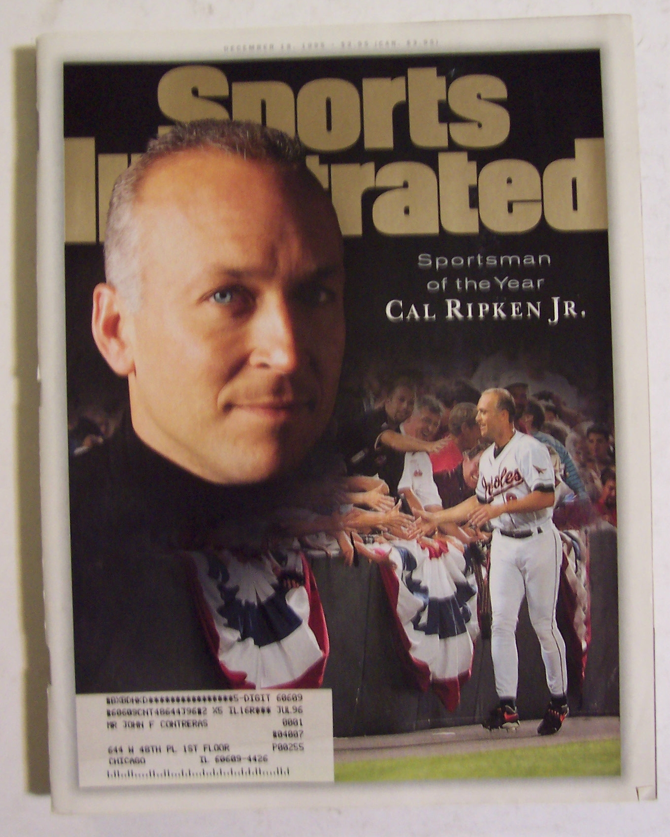 Sports Illustrated Magazine-Dec 18, 1995-Cal Ripken Jr