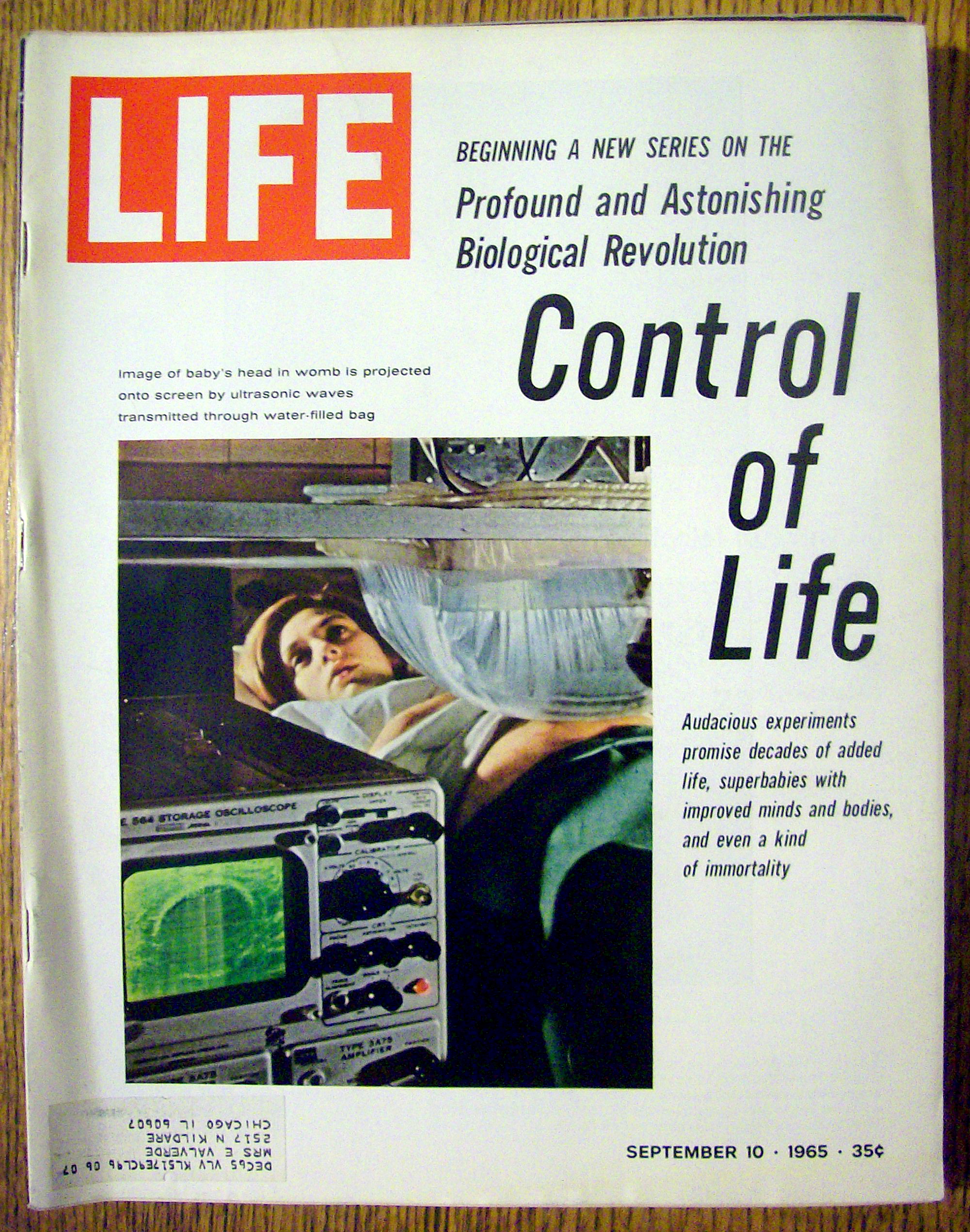 Life Magazine-September 10, 1965-Control Of Life