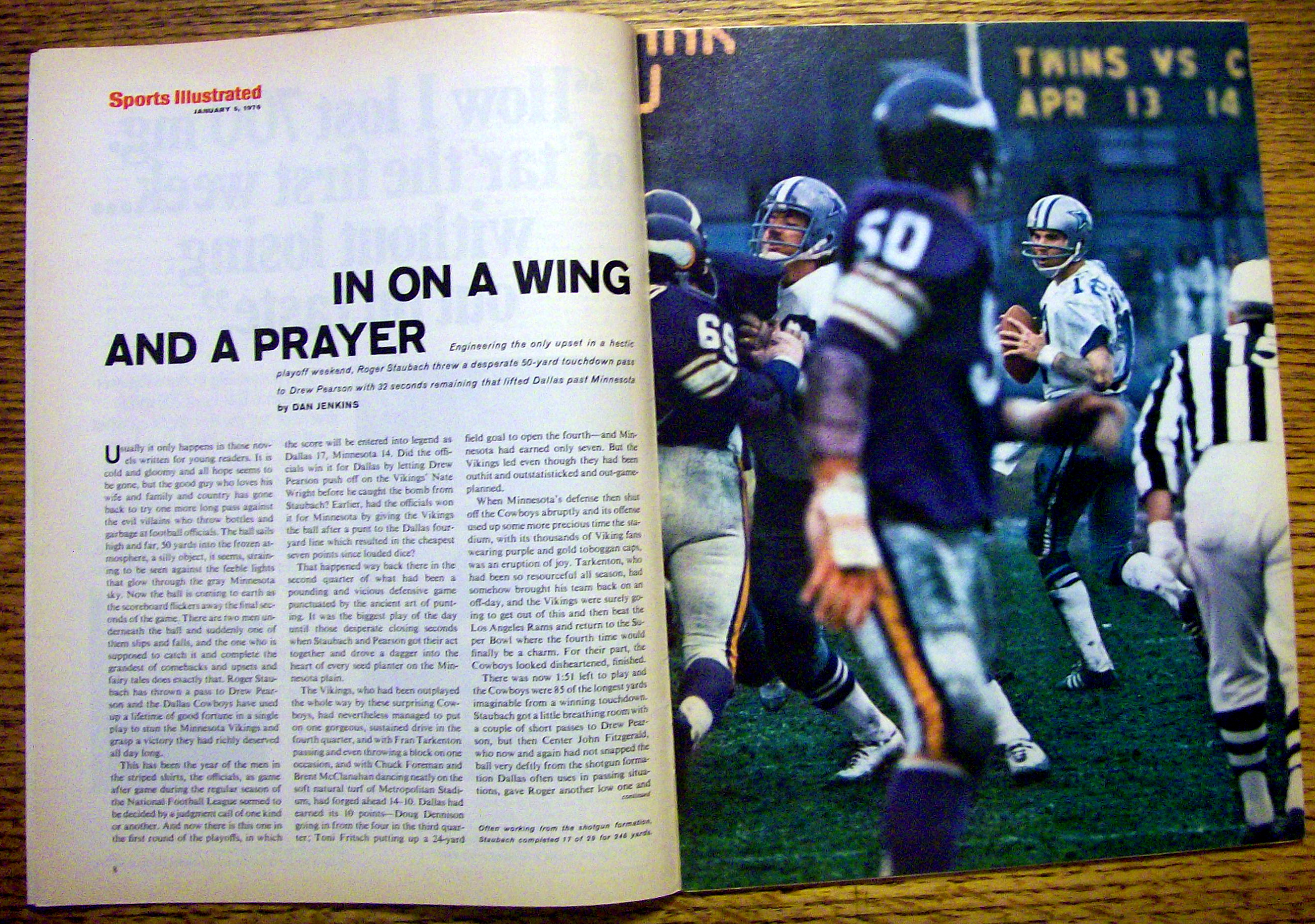 Sports Illustrated-January 5, 1976-Preston Pearson