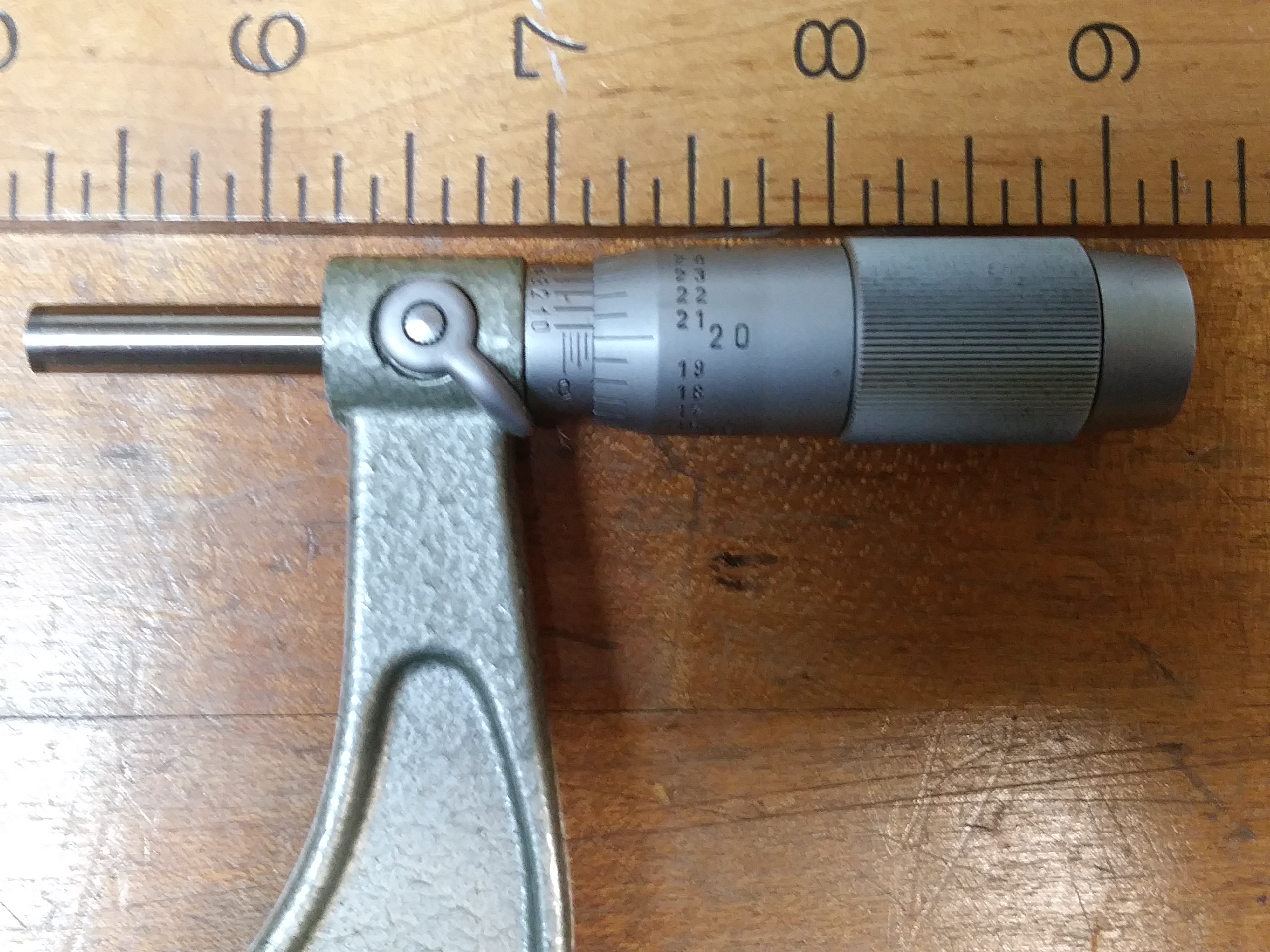 Micrometer 4-5 inch Wooden Box .0001 inch
