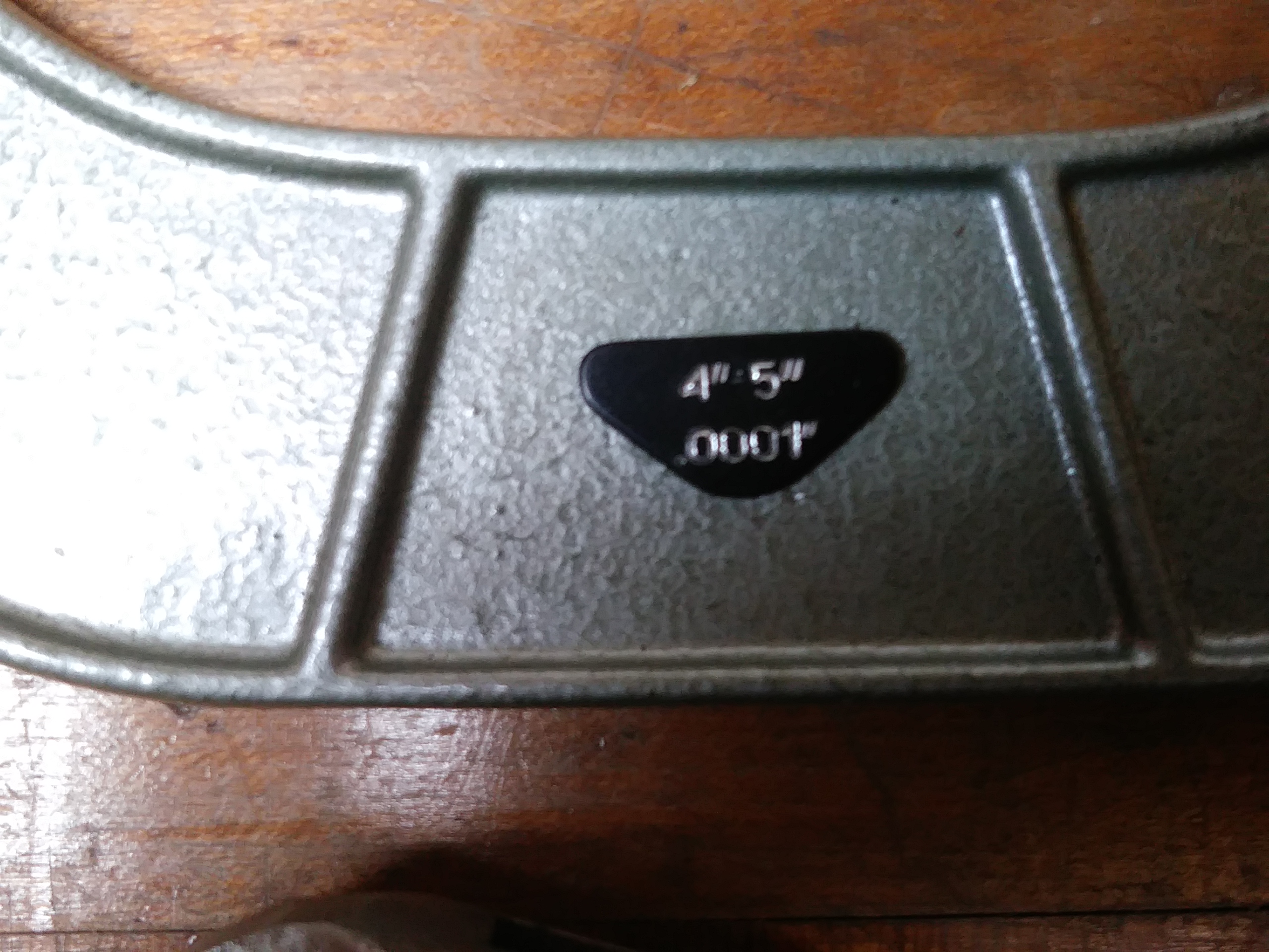 Micrometer 4-5 inch Wooden Box .0001 inch