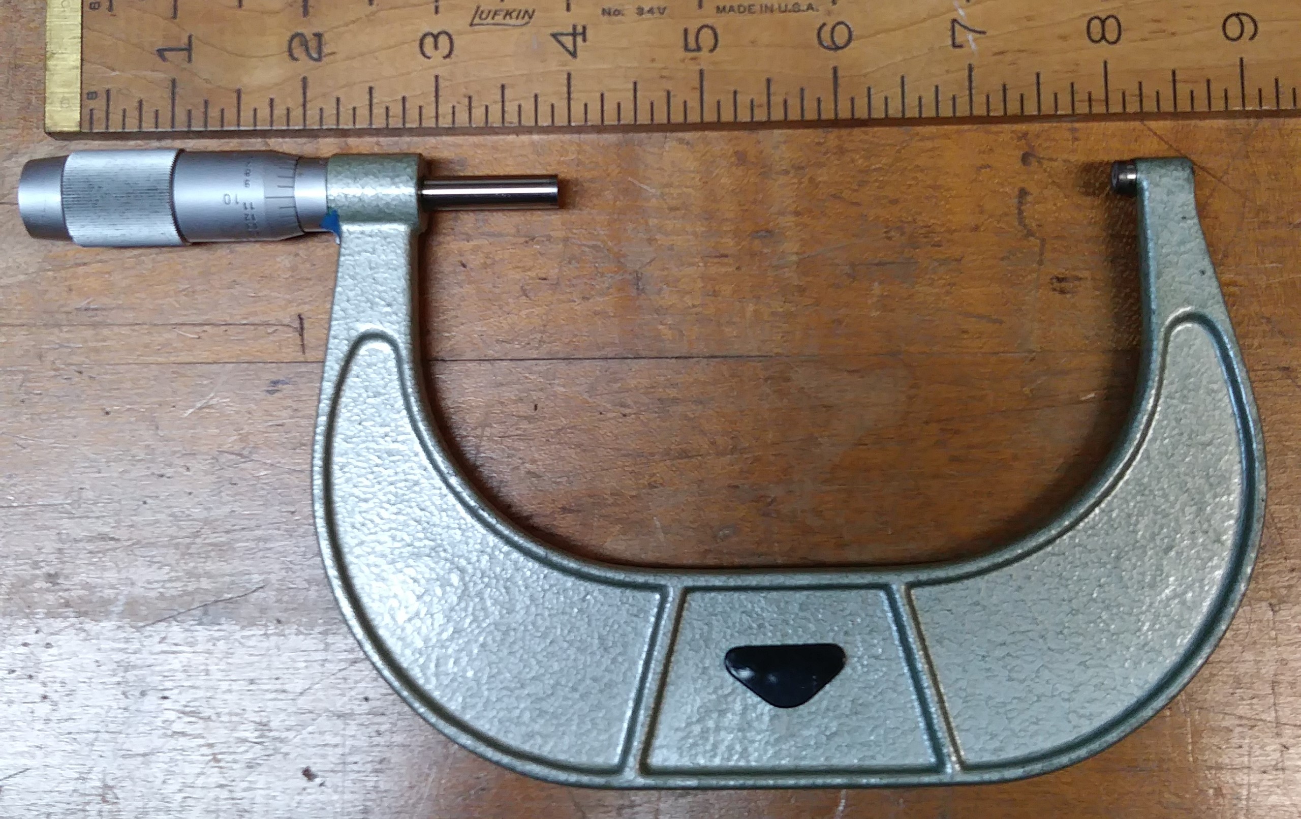 Micrometer 4-5 inch Wooden Box .0001 inch