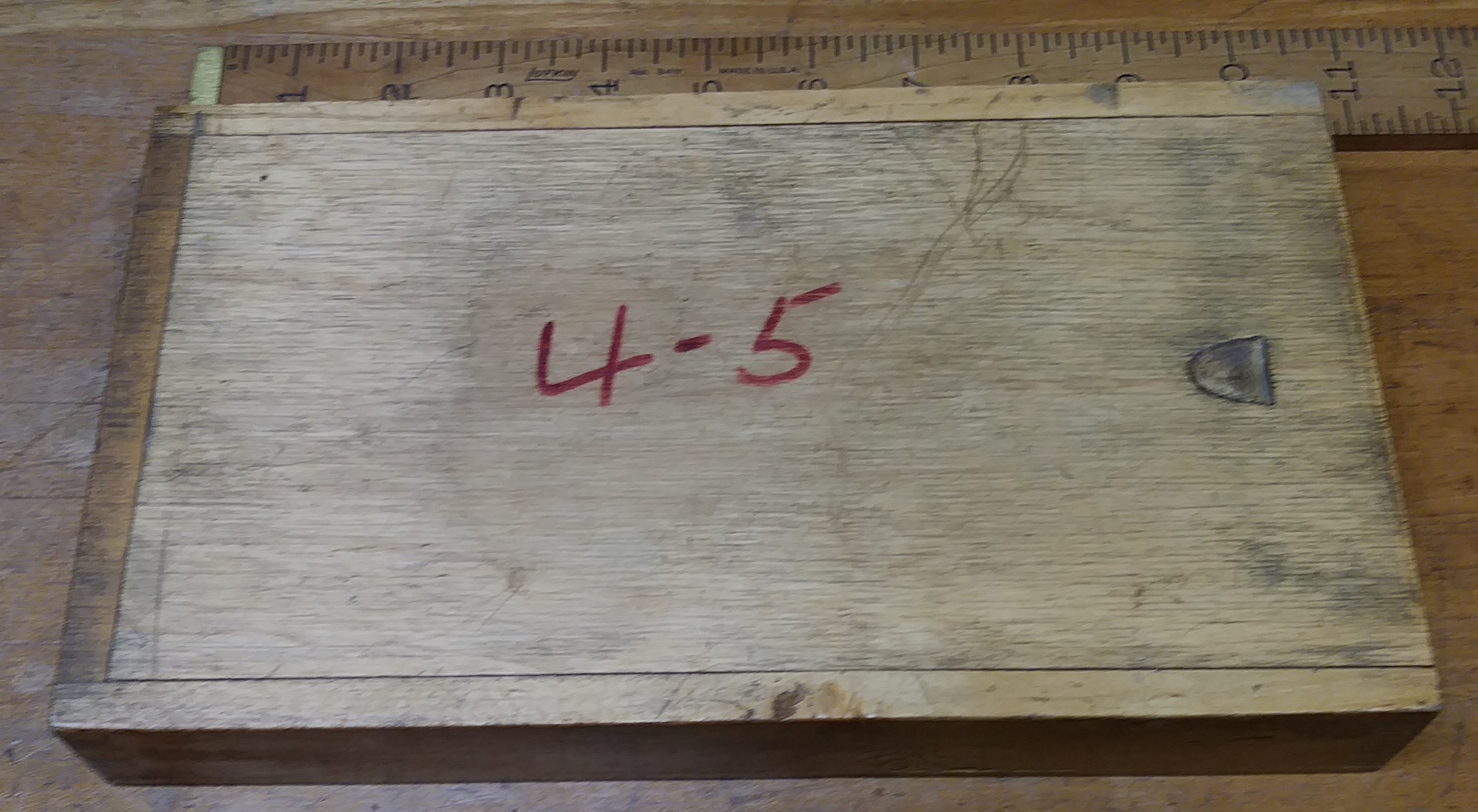 Micrometer 4-5 inch Wooden Box .0001 inch