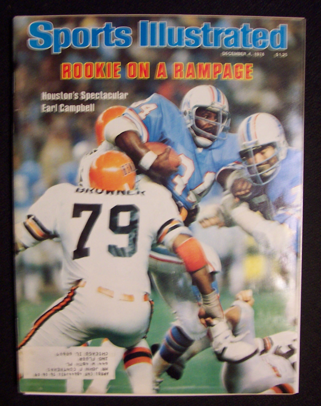 Sports Illustrated Magazine -Dec 4, 1978- Earl Campbell