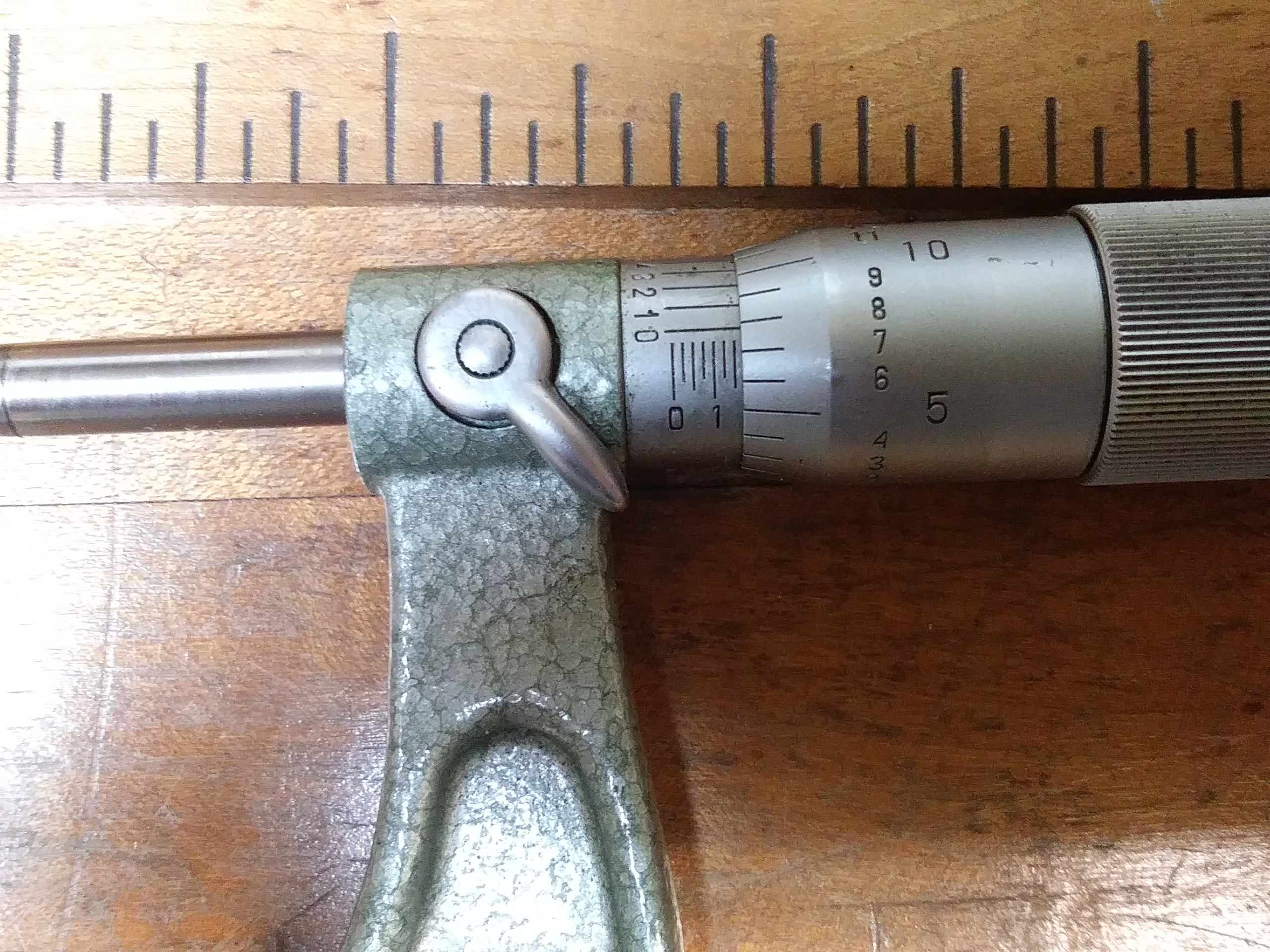 Micrometer 3-4 inch Wooden Box .0001 inch
