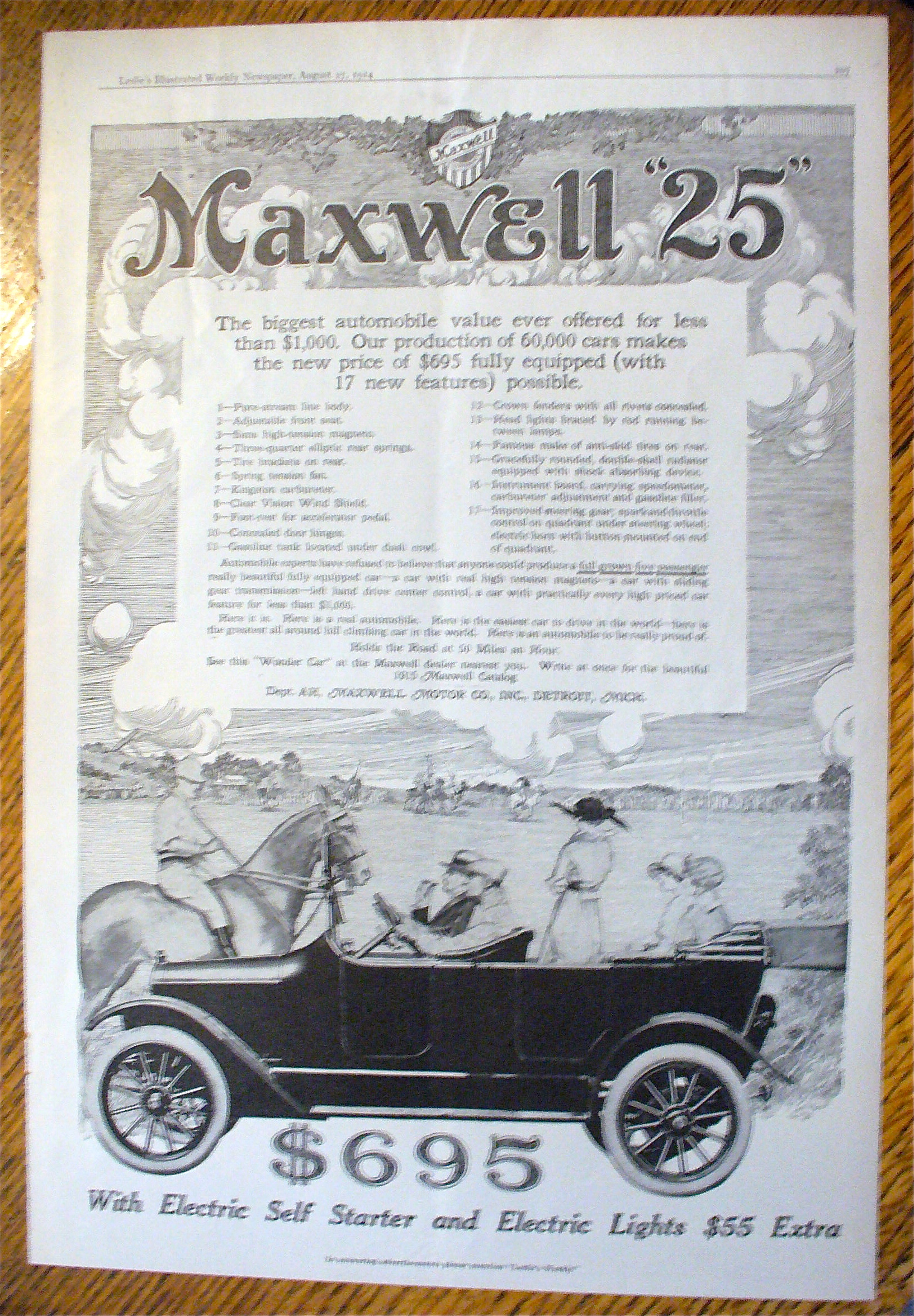 1914 Maxwell 25 with the Biggest Automobile Value Ever