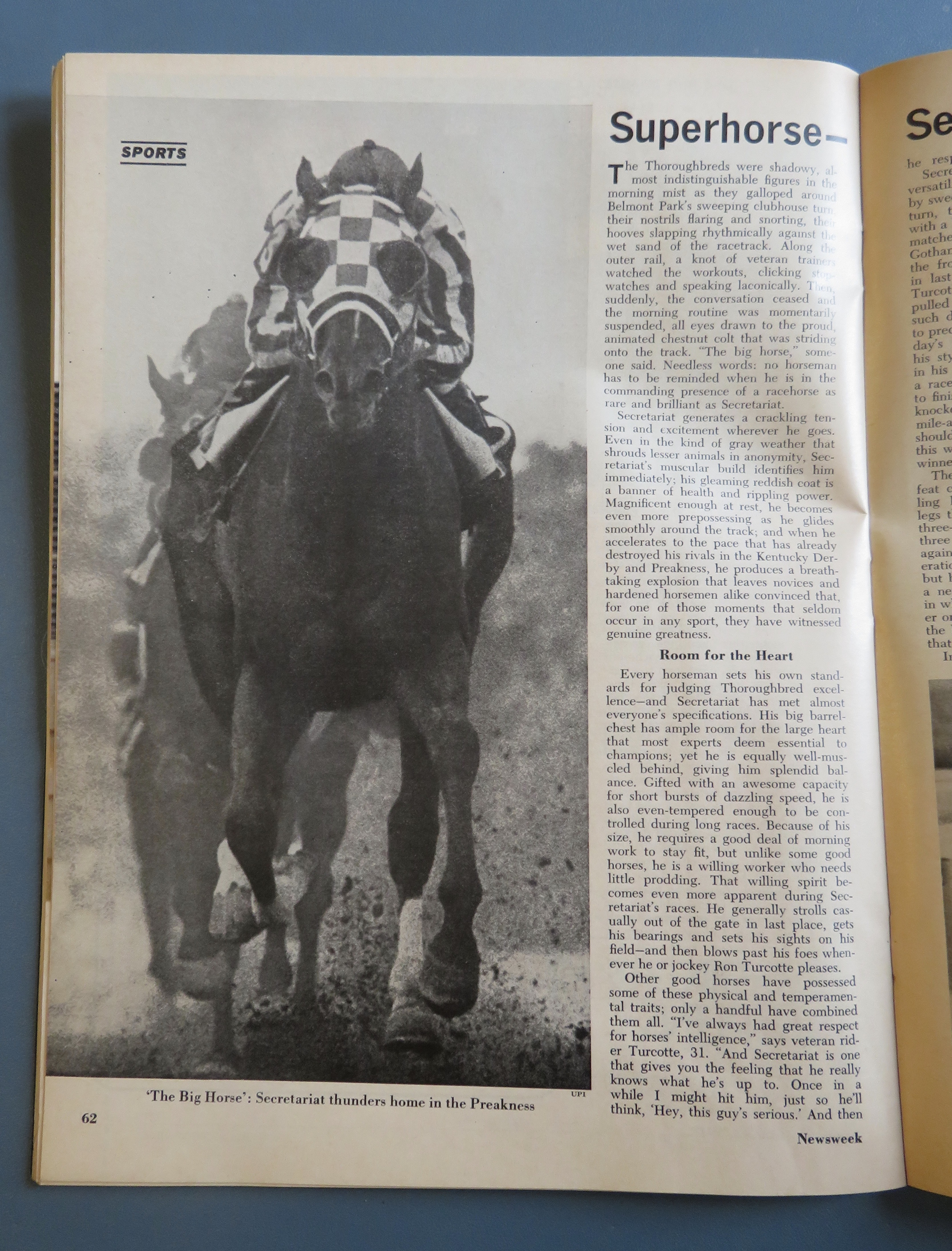 Newsweek Magazine-June 11, 1973-Superhorse: Secretariat