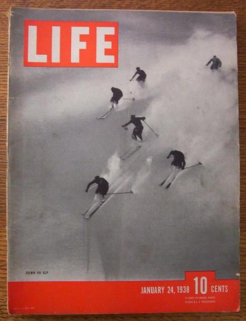 Life Magazine-January 24, 1938-Down An Alp