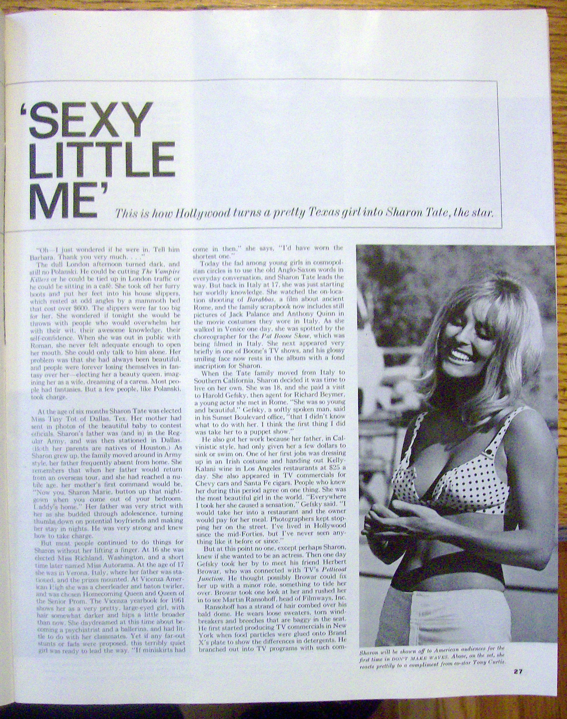 Saturday Evening Post Magazine-May 6, 1967-Sharon Tate