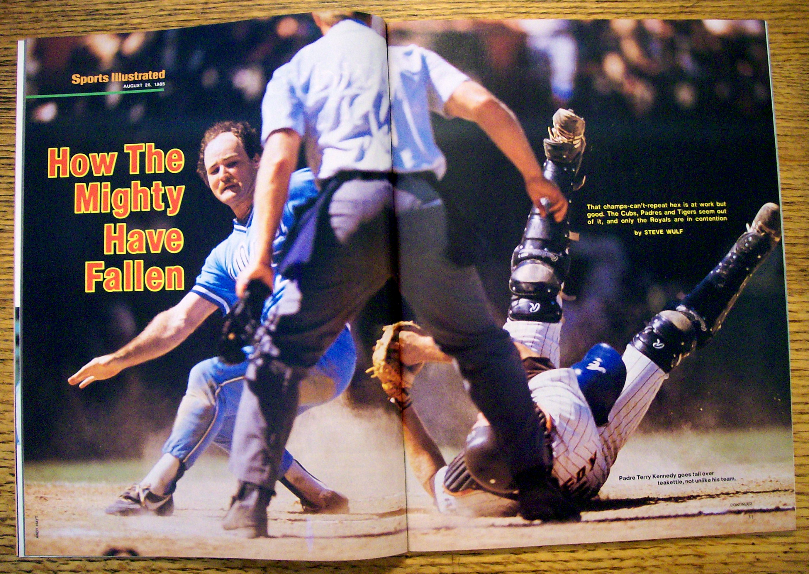 Sports Illustrated Magazine-August 26, 1985-B. Kosar