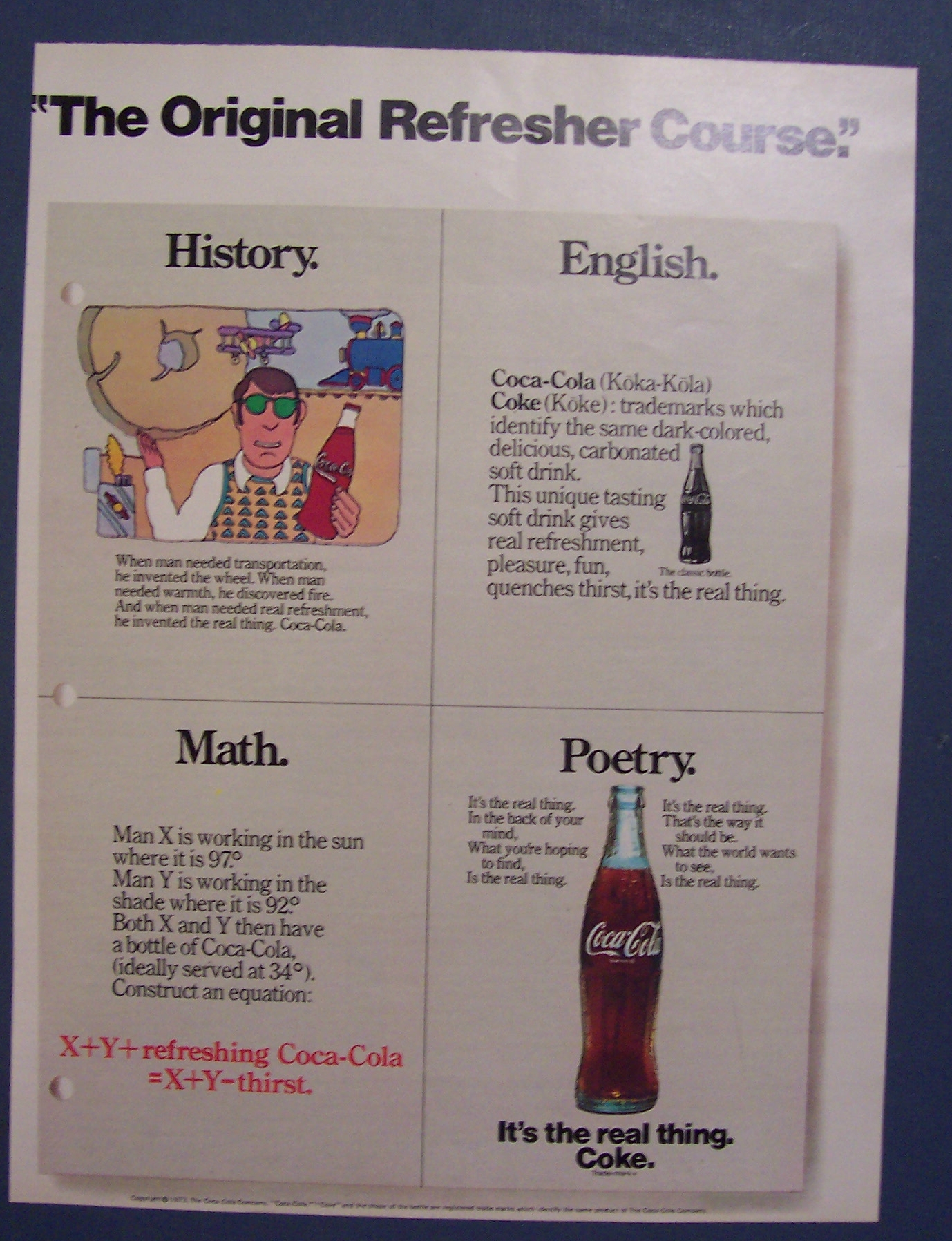 Vintage Ad: 1973  Coca -  Cola