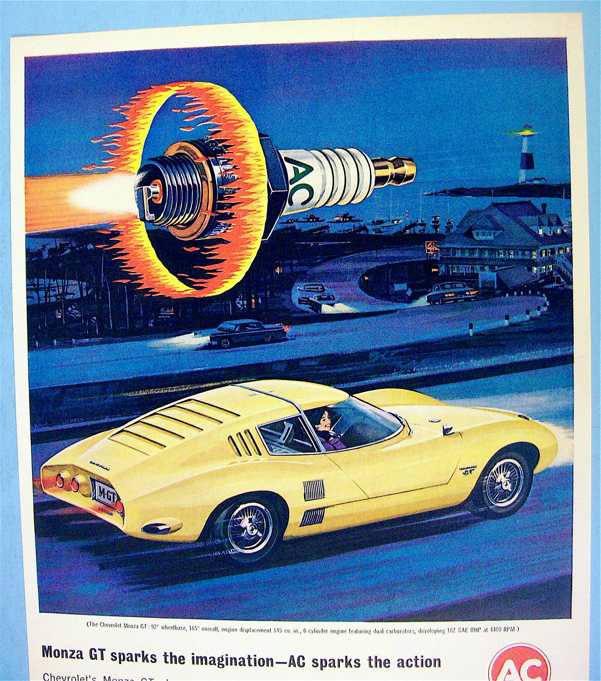 1964 AC Fire-Ring Spark Plugs with Chevy Monza GT