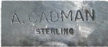 Andy Cadman Sterling Silver Kingman Turquoise Clip Earr