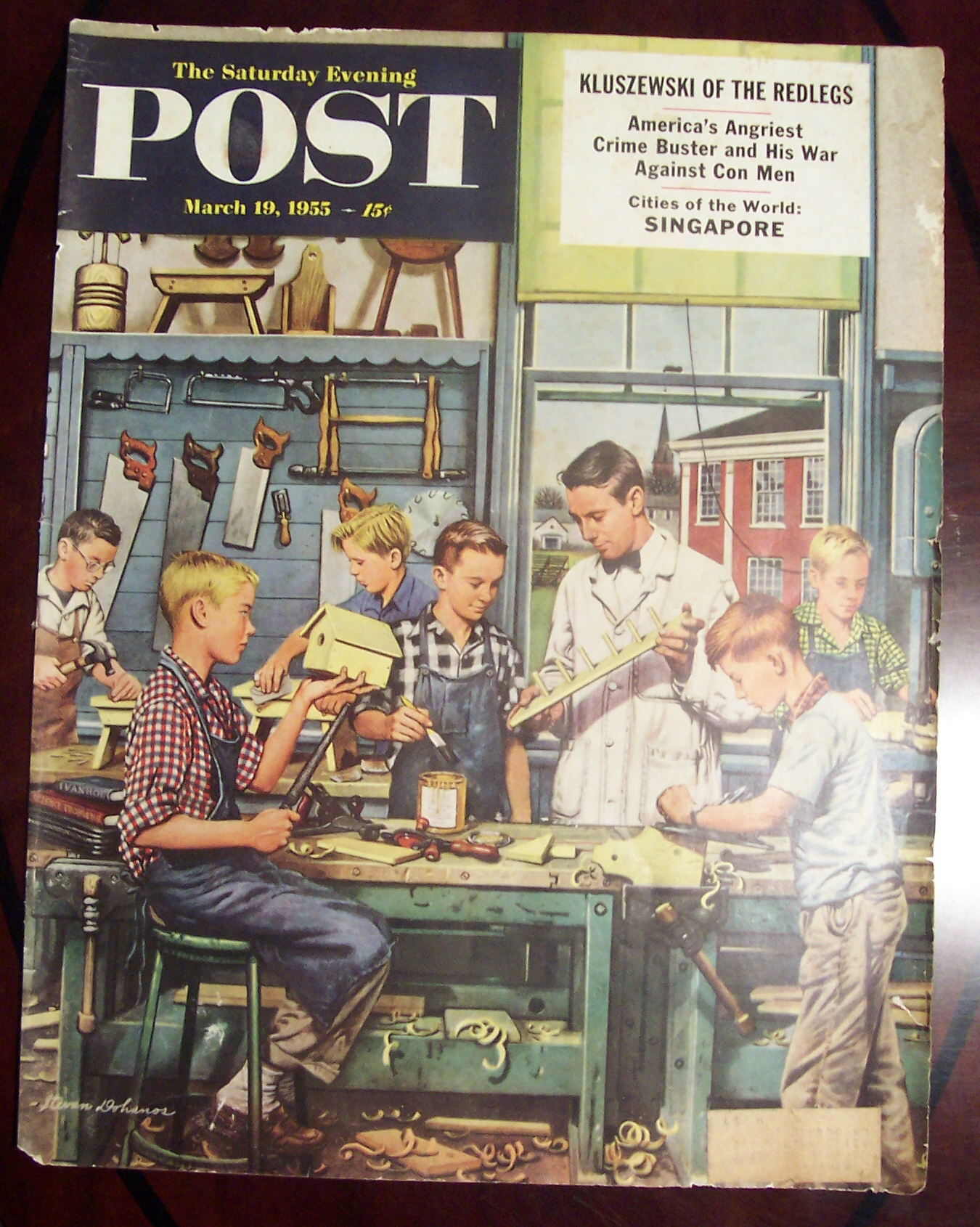 Saturday Evening Post Cover By Dohanos March 19,1955