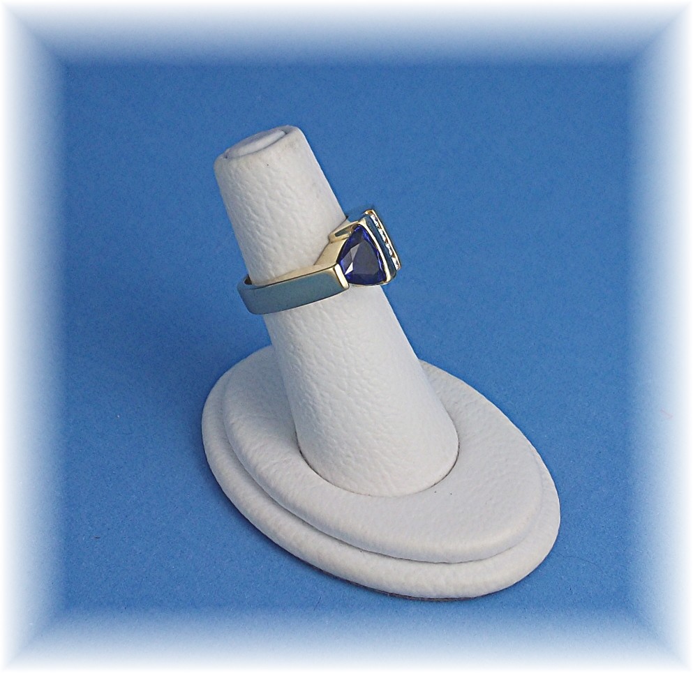 JOHN ATENCIO 18K Gold Diamond Sapphire Ring